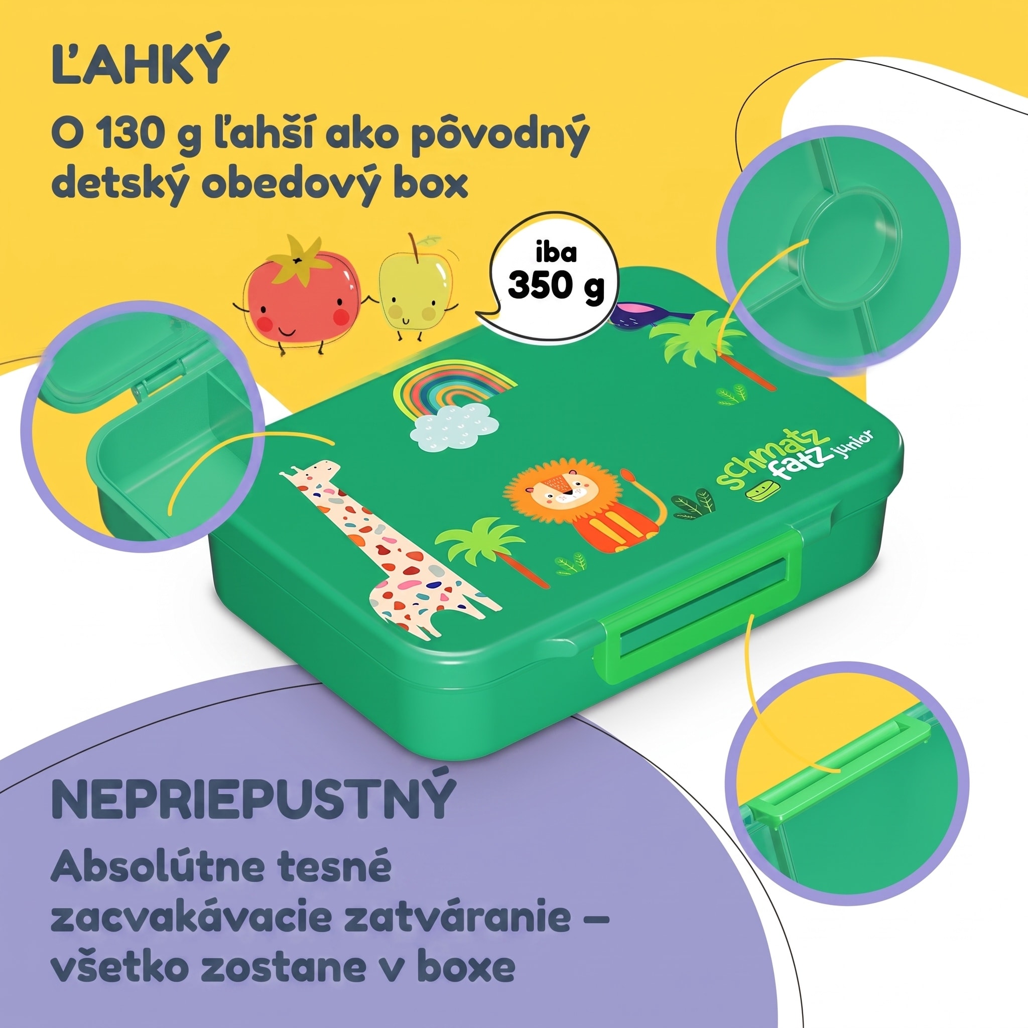 NA Schmatzfatz desiatový box so 6 priehradkami – Obrázok 2