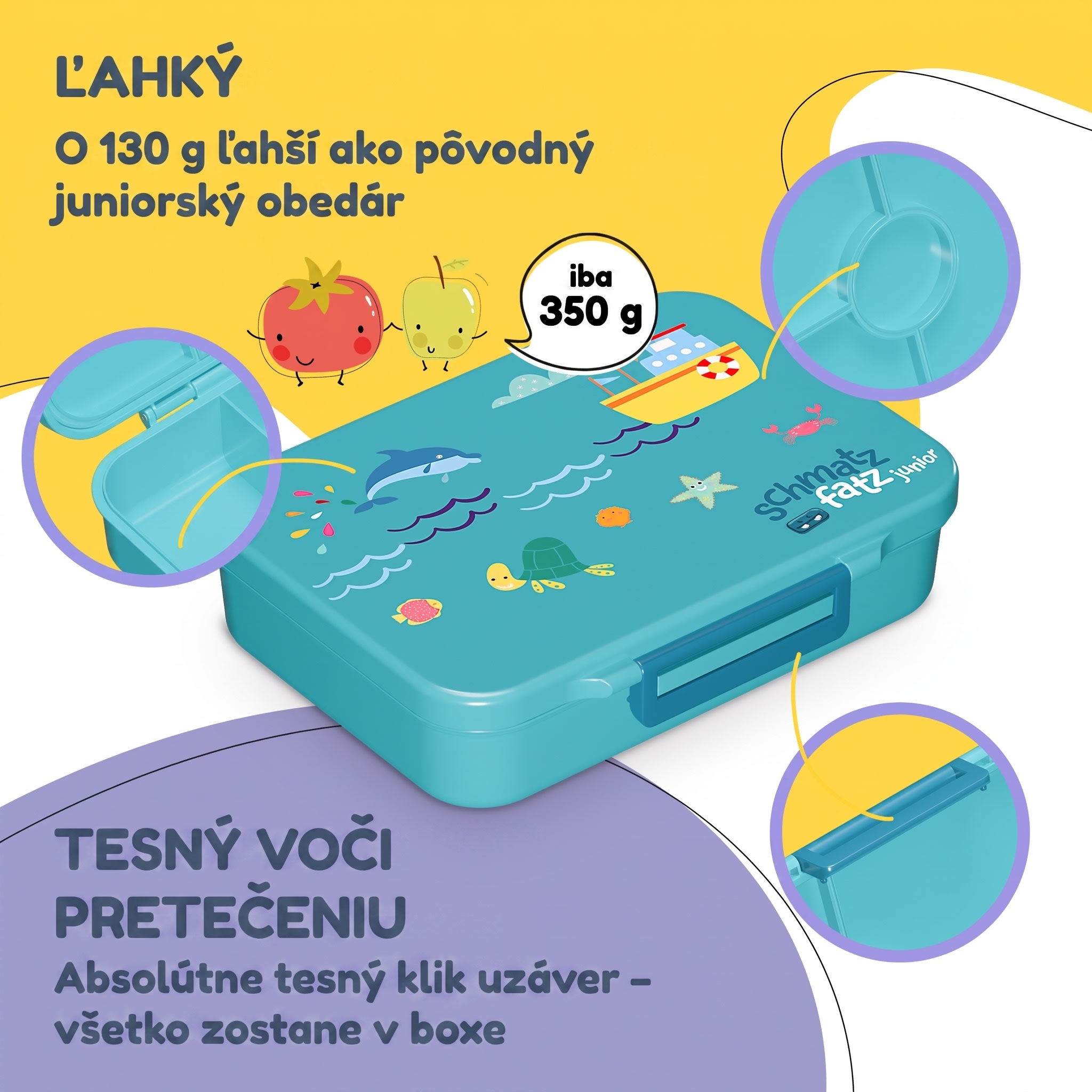 NA Schmatzfatz desiatový box so 6 priehradkami – Obrázok 2