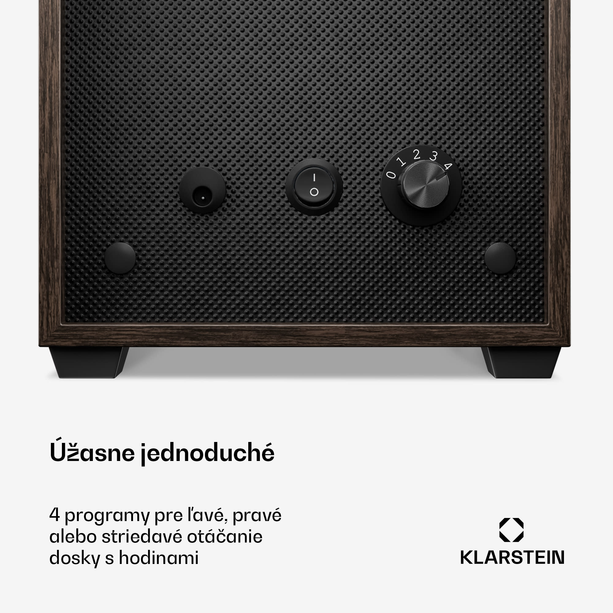 Klarstein Brienz 1, naťahovač hodiniek, 1 hodinky, 4 režimy, drevený vzhľad, modré vnútorné osvetlenie – Obrázok 4