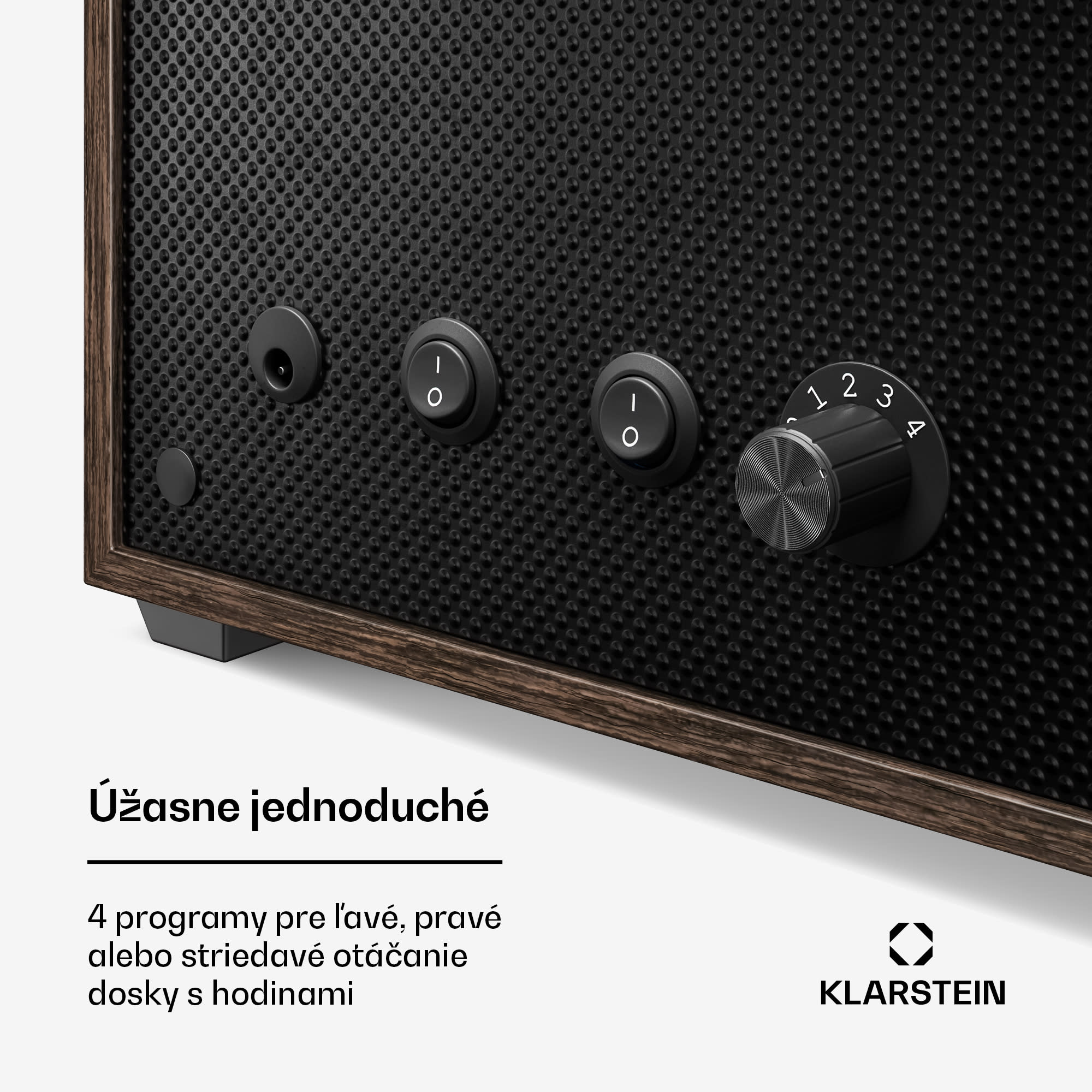 Klarstein Brienz 6, naťahovač hodiniek, 6 hodiniek, 4 režimy, drevený vzhľad, modré vnútorné osvetlenie – Obrázok 4