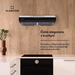 Klarstein Contempo 60 podstavná digestorová kapucňa 60 cm 200 m³/h LED nerez akryl