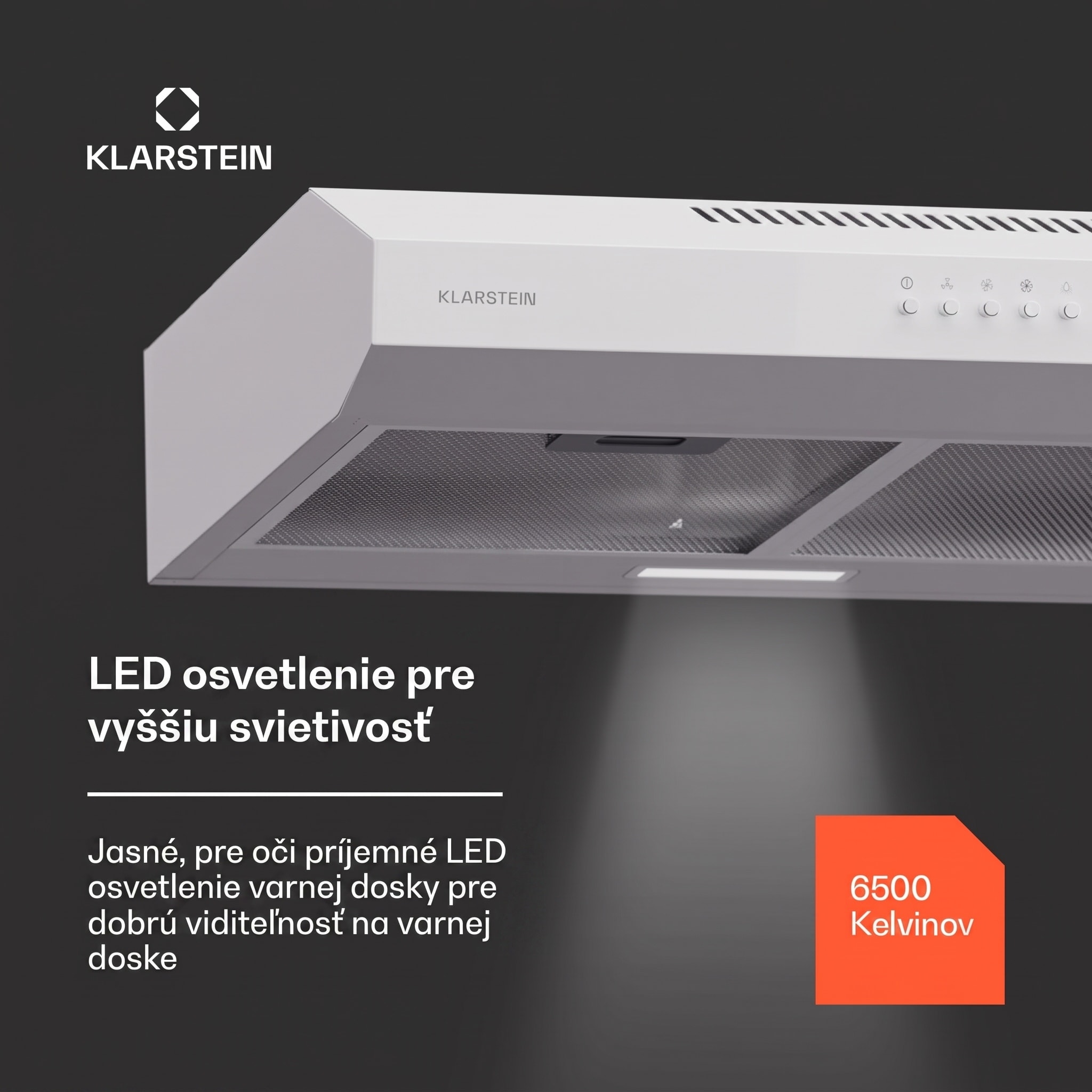 Klarstein Contempo 60 podstavná digestorová kapucňa 60 cm 200 m³/h LED nerez akryl – Obrázok 3