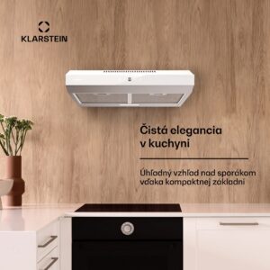 Klarstein Contempo Neo, digestor, podskrinkový, recirkulácia, 199 m³/h, SenseControl, integrované dotykové ovládanie, nehrdzavejúca oceľ / akrylové sklo