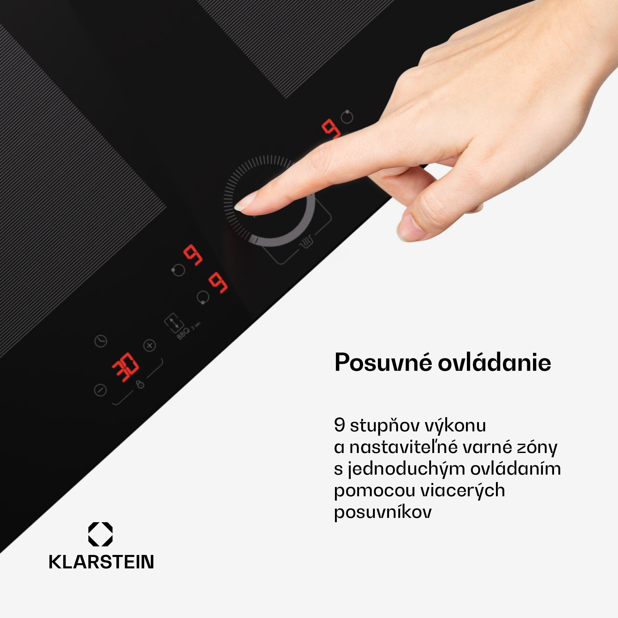 Klarstein Delicatessa 70 Flex, vstavaná indukčná varná doska, 4 zóny, 7000 W, sklokeramika – Obrázok 4