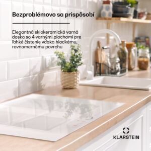 Klarstein Delicatessa 70 Flex, vstavaná indukčná varná doska, 4 zóny, 7000 W, sklokeramika