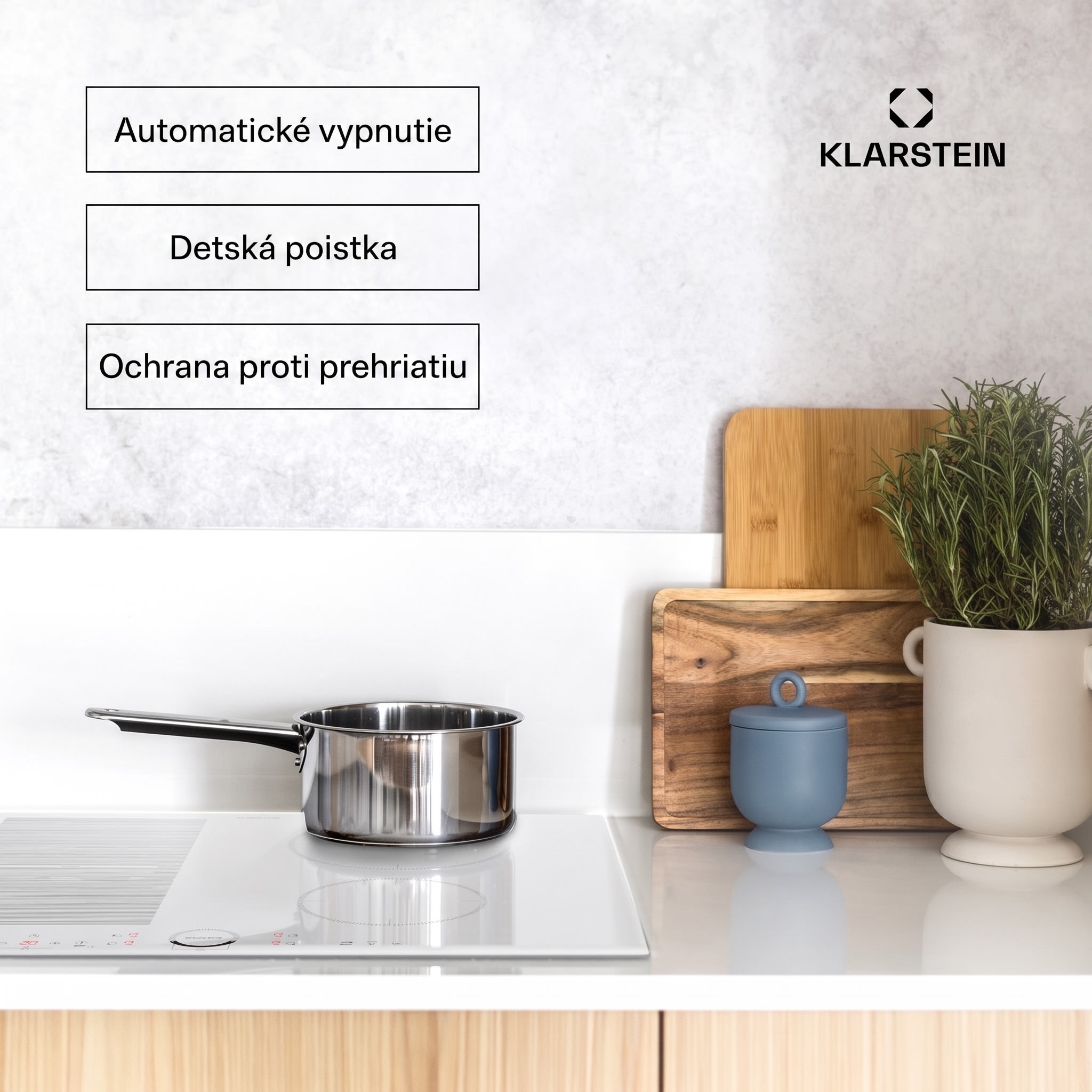 Klarstein Delicatessa 70 Hybrid, vstavaná indukčná varná doska, 4 zóny, 7000 W, sklokeramika – Obrázok 4