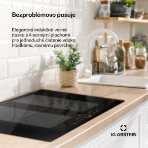 Klarstein Delicatessa 77 Flex vstavaná indukčná varná doska 4 zóny 7000 W sklokeramika