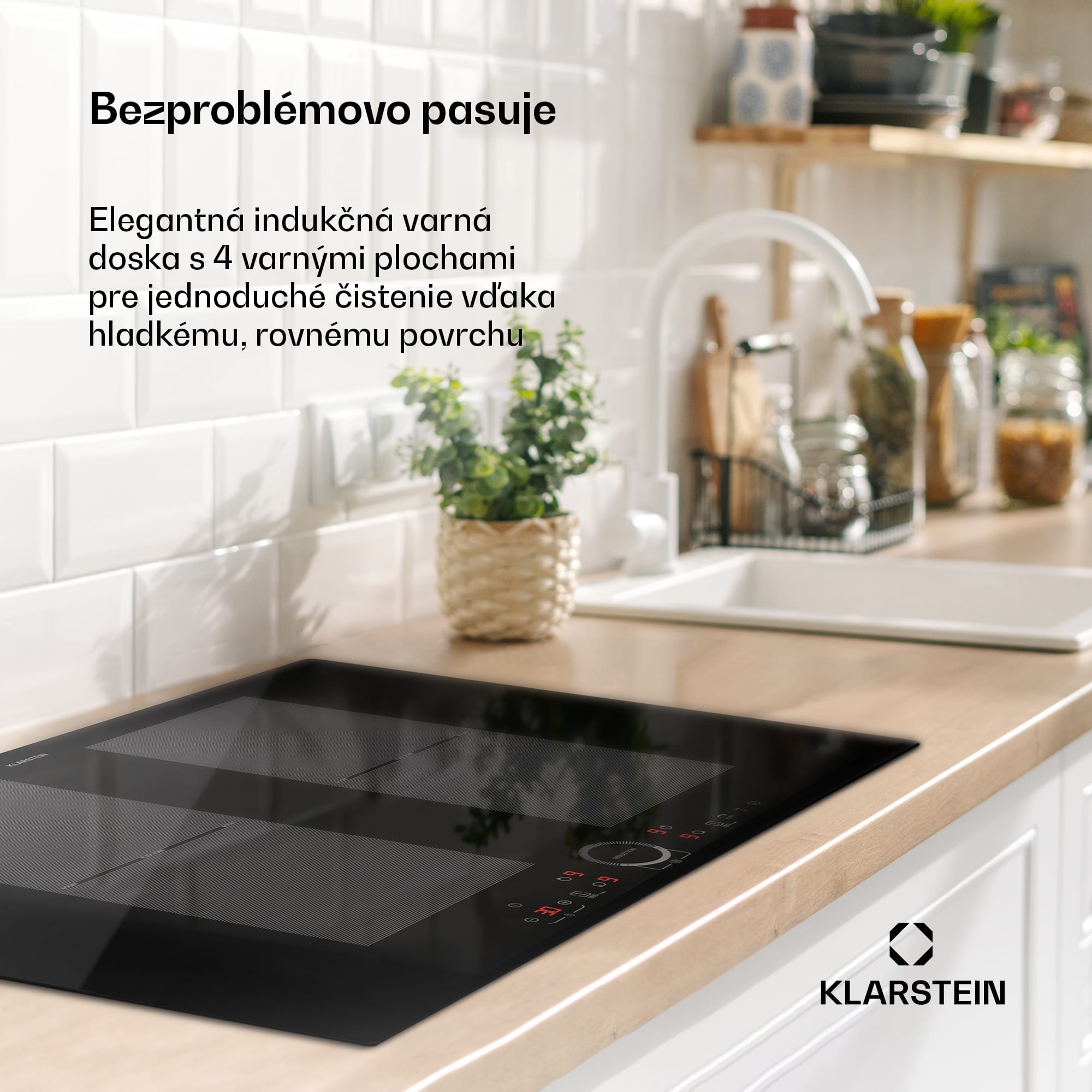 Klarstein Delicatessa 77 Flex vstavaná indukčná varná doska 4 zóny 7000 W sklokeramika