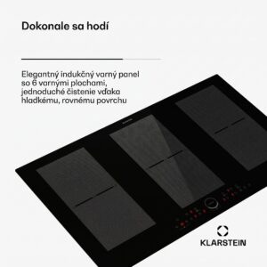 Klarstein Delicatessa 90 Full Flex vstavaná indukčná varná doska 6 zón 10 500 W sebestačná