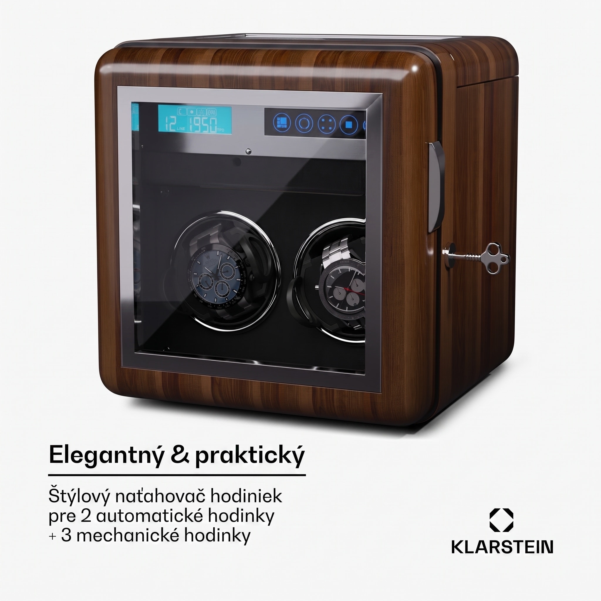 Klarstein Valmont 2+3 strojčeky na navíjanie hodiniek pre 5 hodiniek