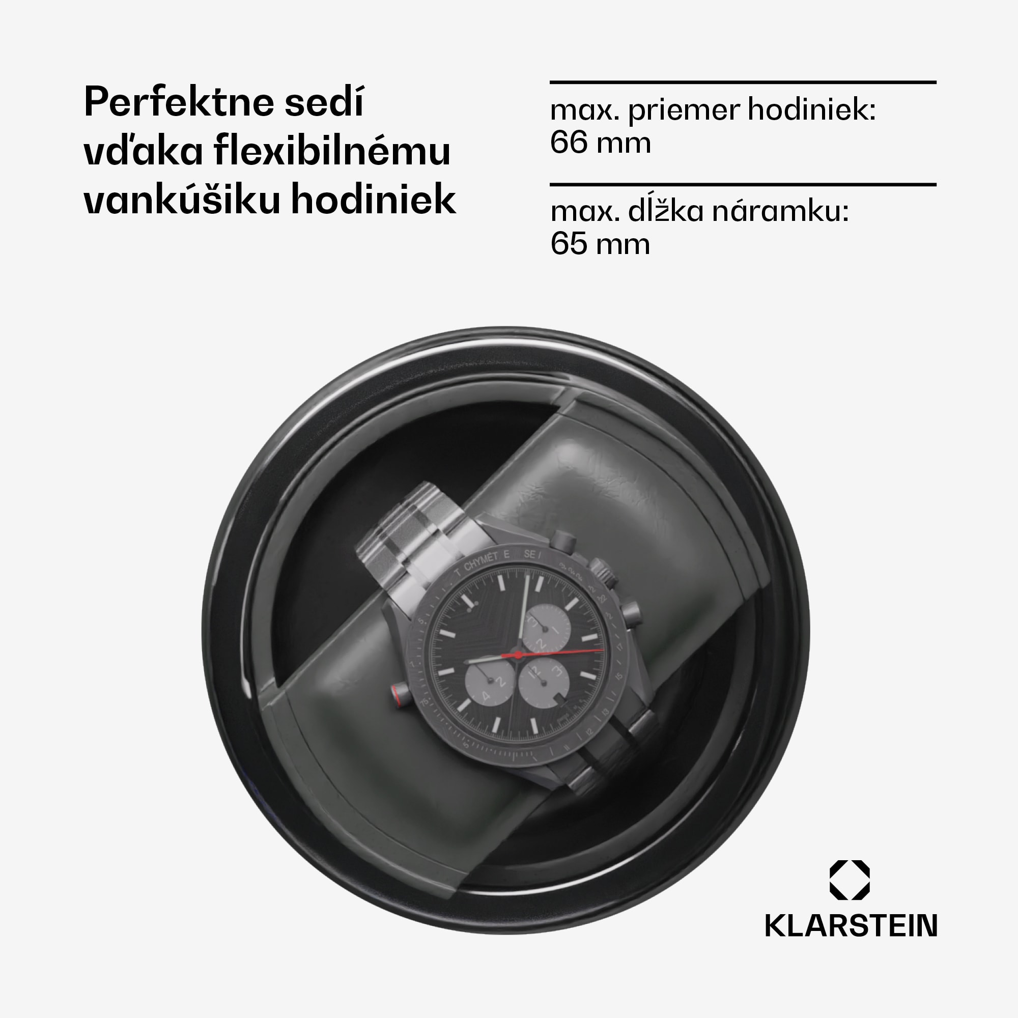Klarstein Verdon 6, naťahovač hodiniek, na 6 hodiniek, 3 režimy, 5 rýchlostí, LED, diaľkové ovládanie – Obrázok 2
