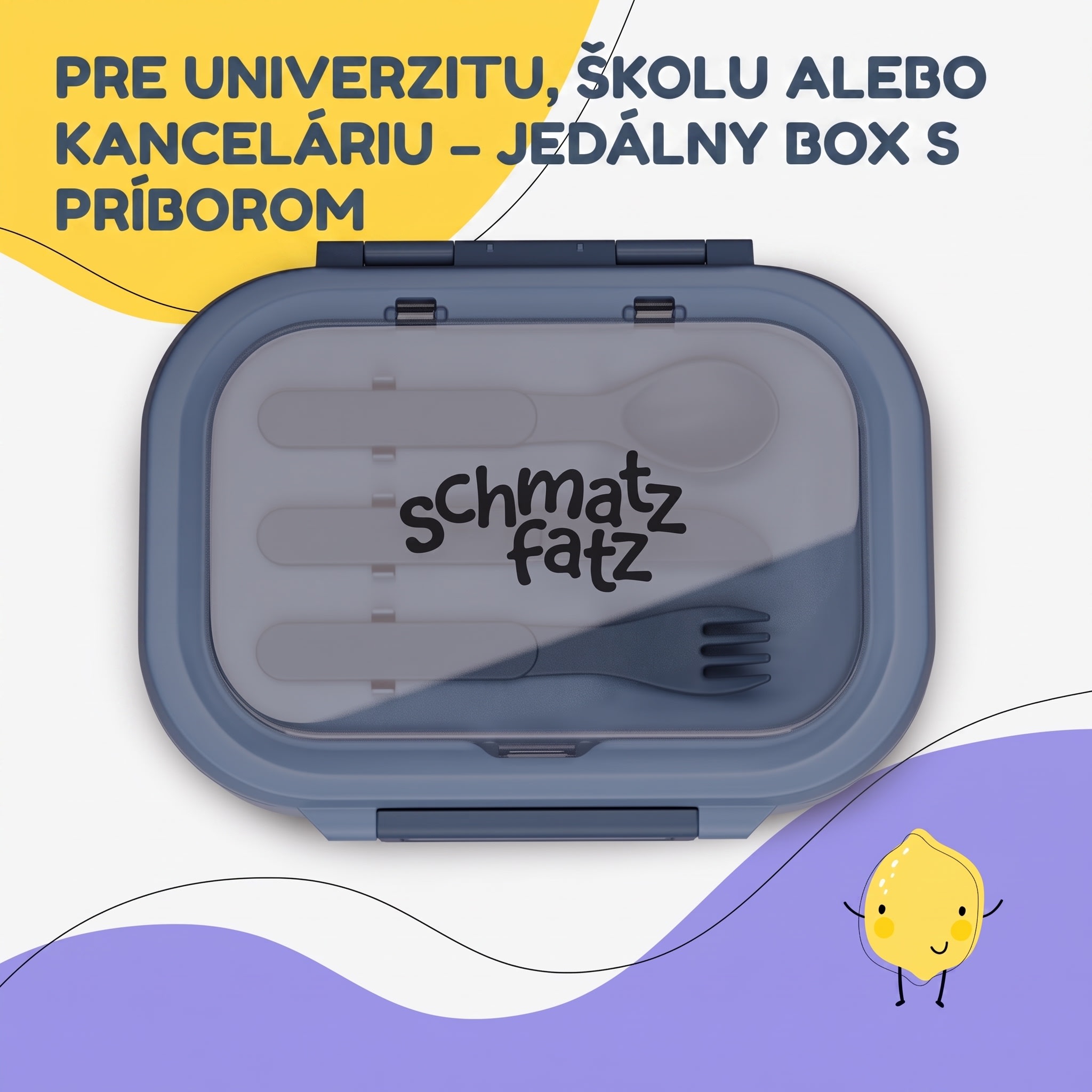 Klarstein Bunko plastový desiatový box s 3 priehradkami – Obrázok 4