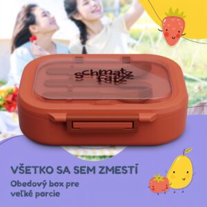 Klarstein Bunko plastový desiatový box s 3 priehradkami