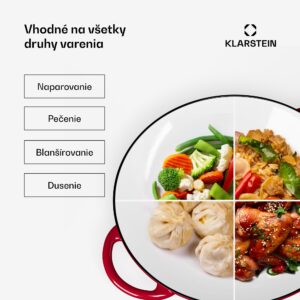 Wok Klarstein Jersey - červený