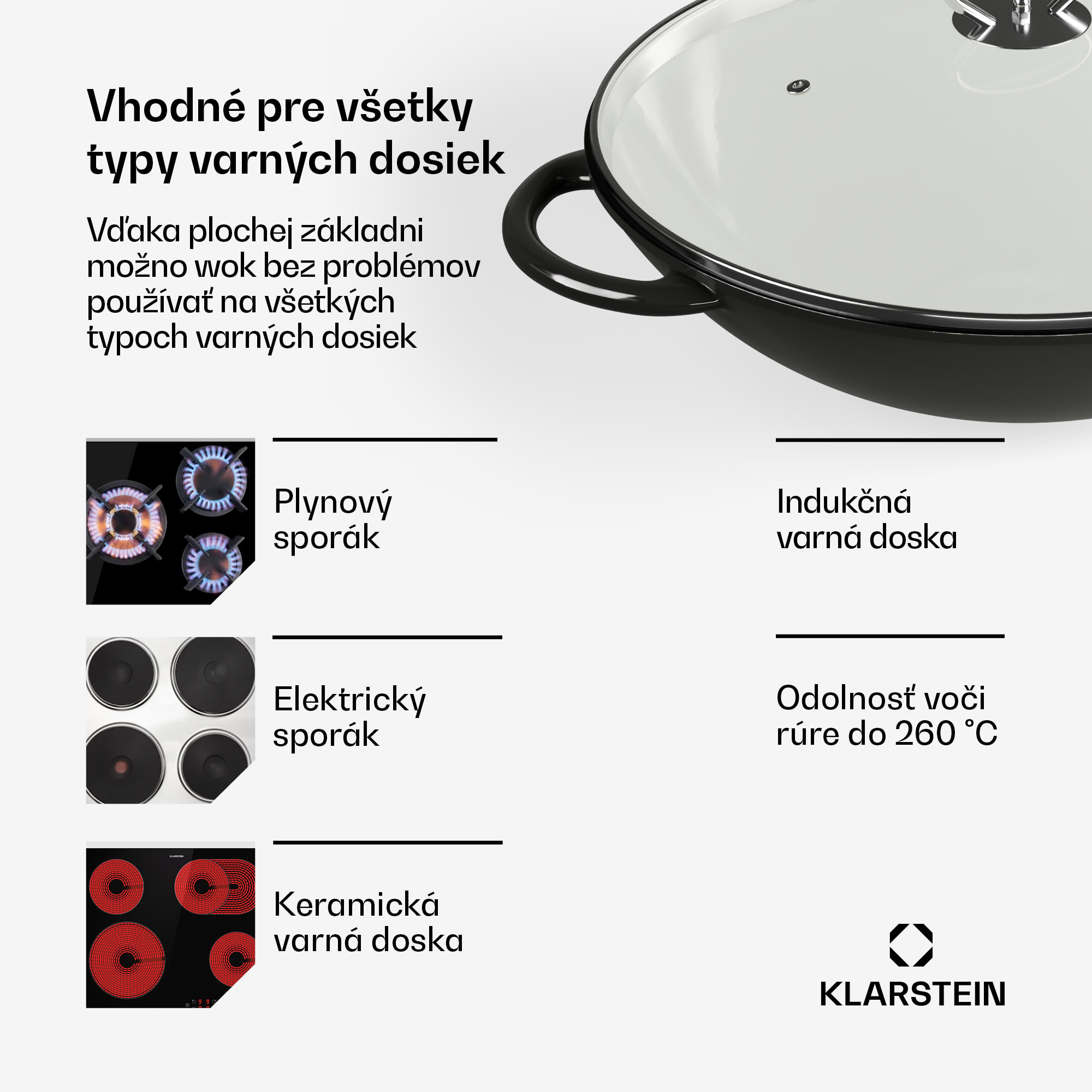 Klarstein Jersey Wok - čierny – Obrázok 2