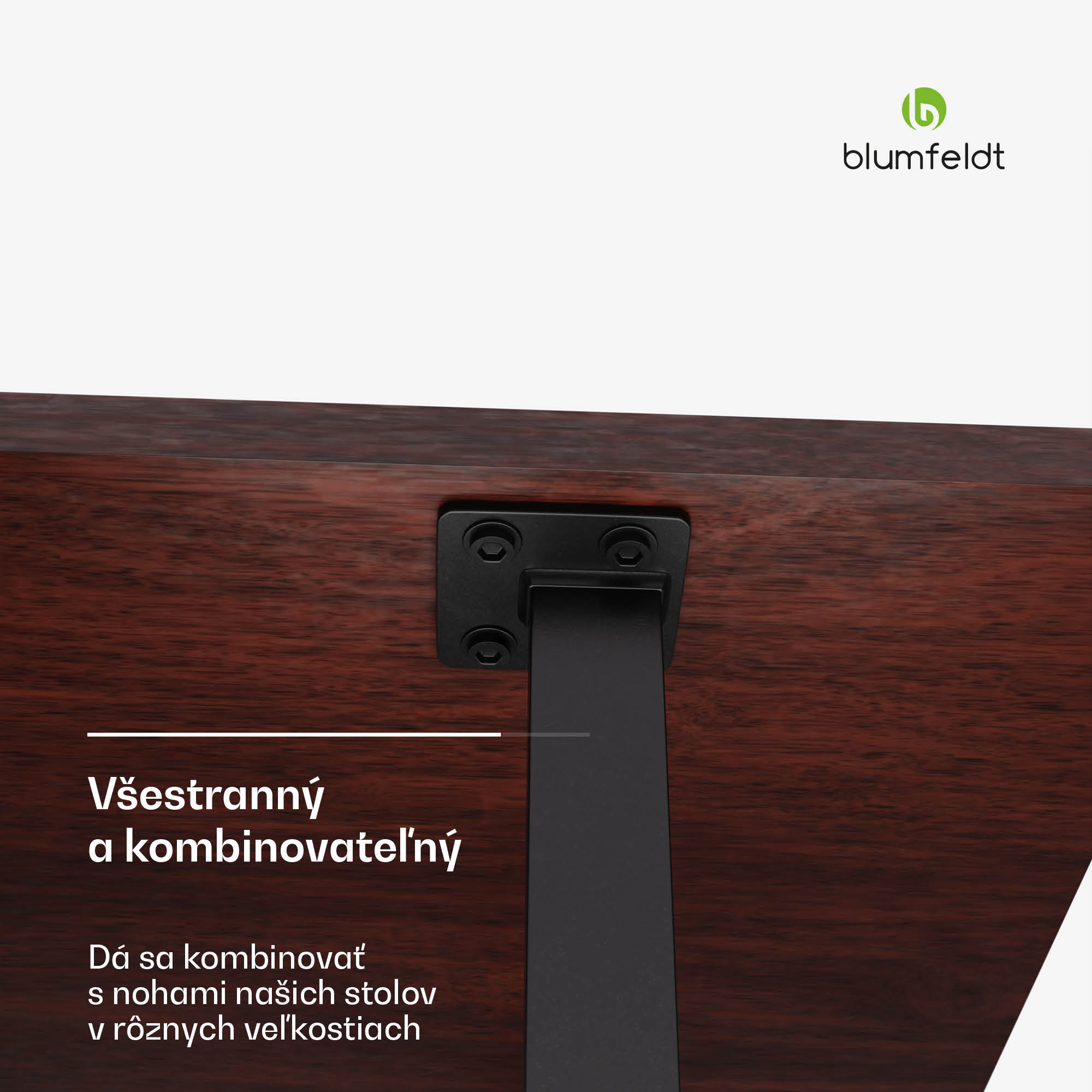 Blumfeldt Bearsdon stolová doska 120 x 80 cm pre kuchyňu a jedáleň, Robustná laminátová doska – Obrázok 3