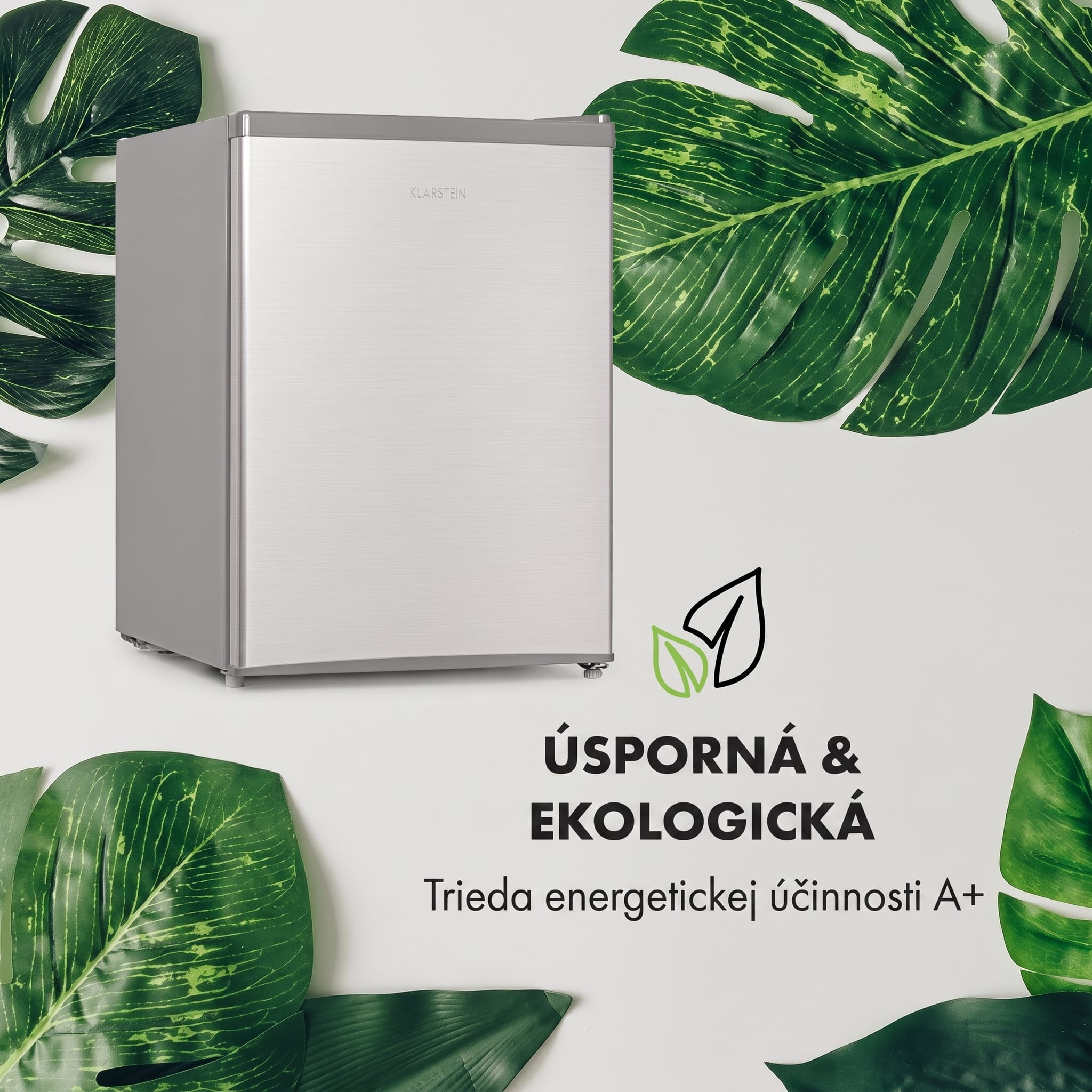 Klarstein Cool Kid, mini chladnička, 66 l, mraziaci priečinok 4 l, 41 dB, energet. trieda F, brúsená nehrdzavejúca oceľ – Obrázok 3