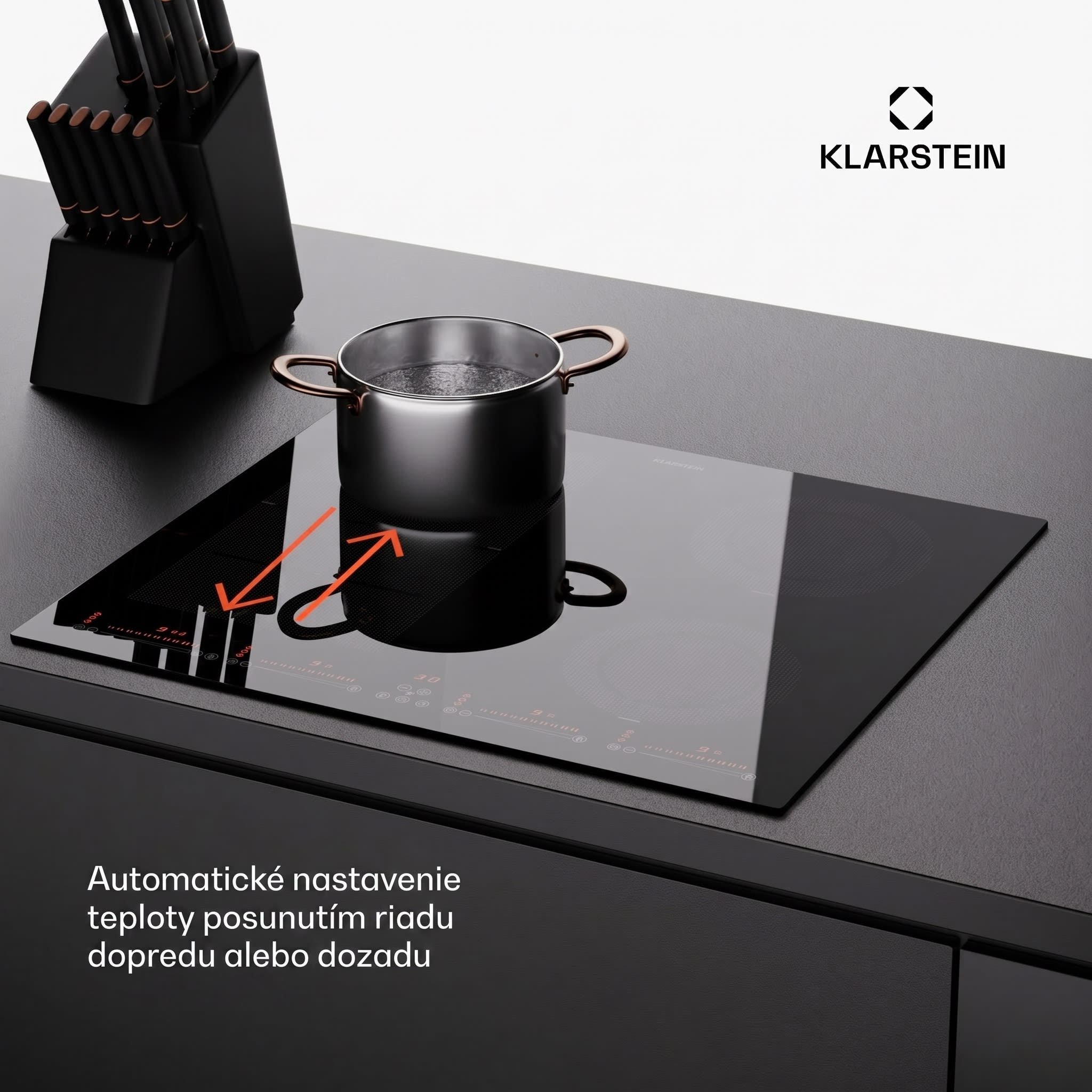 Klarstein Masterzone 60 Hybrid, indukčná varná doska, vstavaná, max. 9600 W, 4 Flex zóny, technológia ThermoBoost, Smart Flex – Obrázok 3