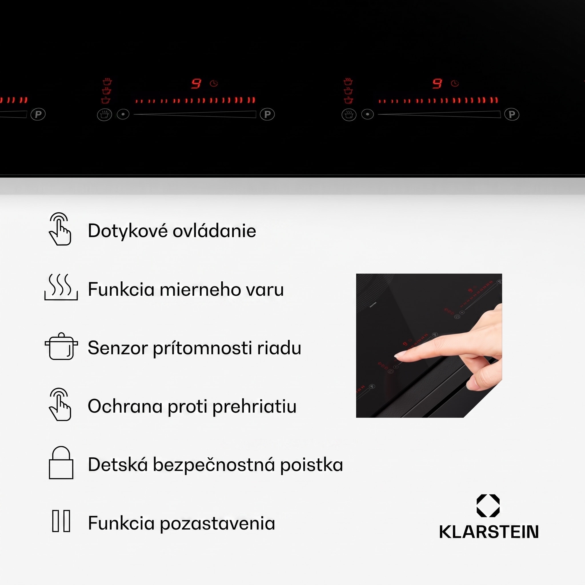 Klarstein Masterzone 90 Flex, indukčná varná doska, max. 12 600 W, vstavaná, 5 zón, 2 Flex zóny, technológia ThermoBoost, Smart Flex – Obrázok 4