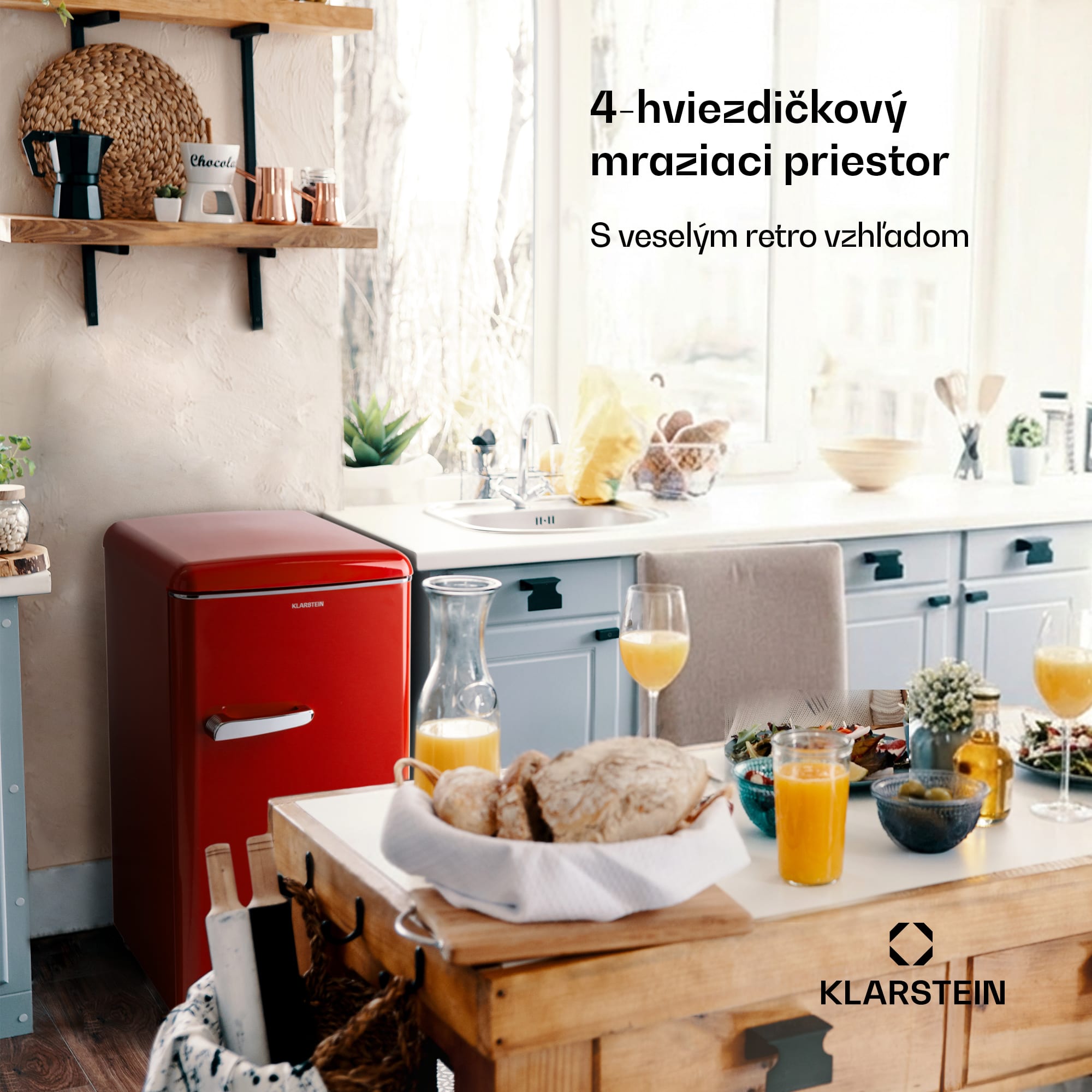 Klarstein Laika 60L, mraznička, 60 l, 3 zásuvky, teplota: -18 až 0 °C – Obrázok 2