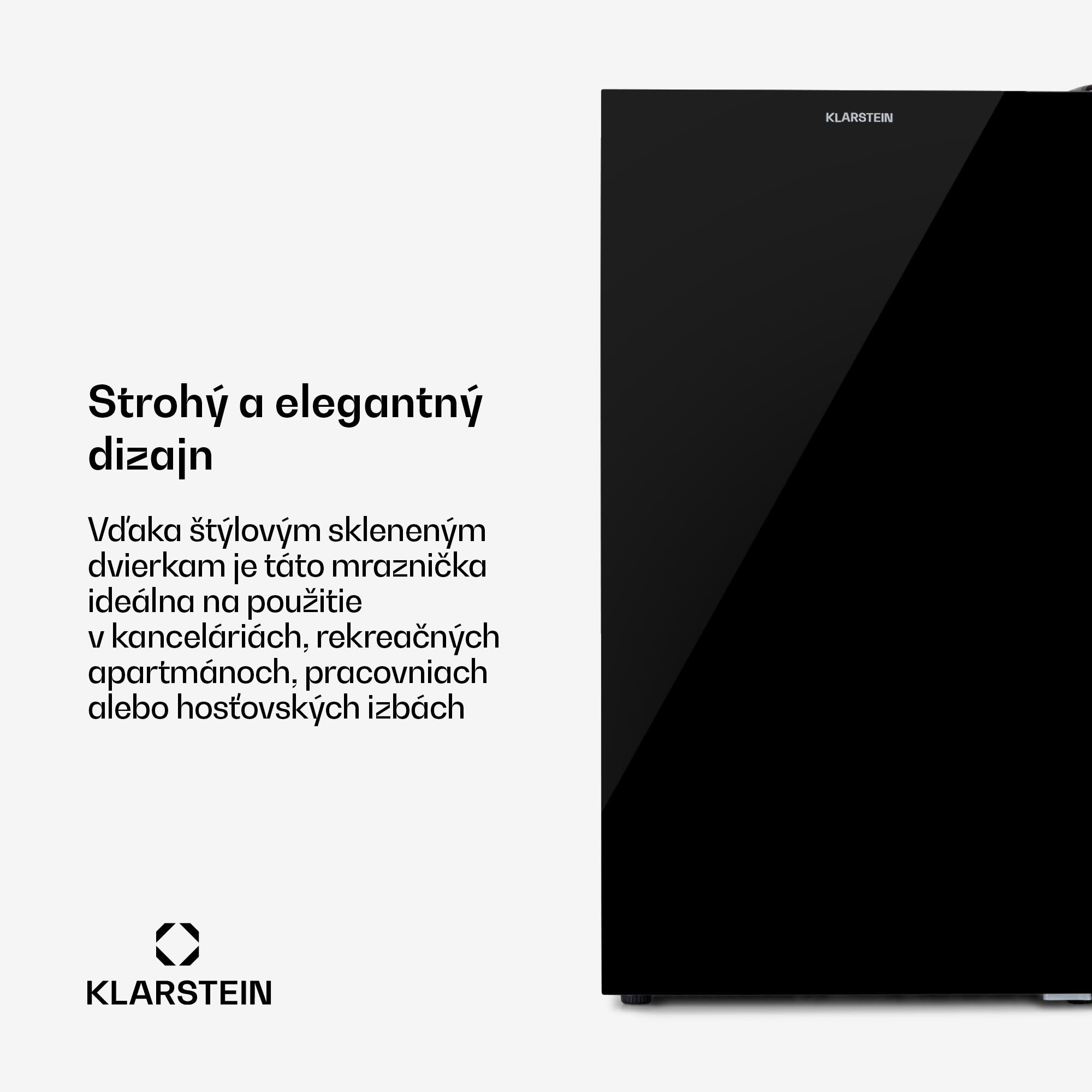 Klarstein Pluto 60L, mraznička, 4-hviezdičková, 60 l, do -18 °C – Obrázok 2