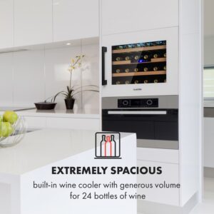 Klarstein Vinsider 24D Built-In, vstavaná vinotéka, Quartz Edition