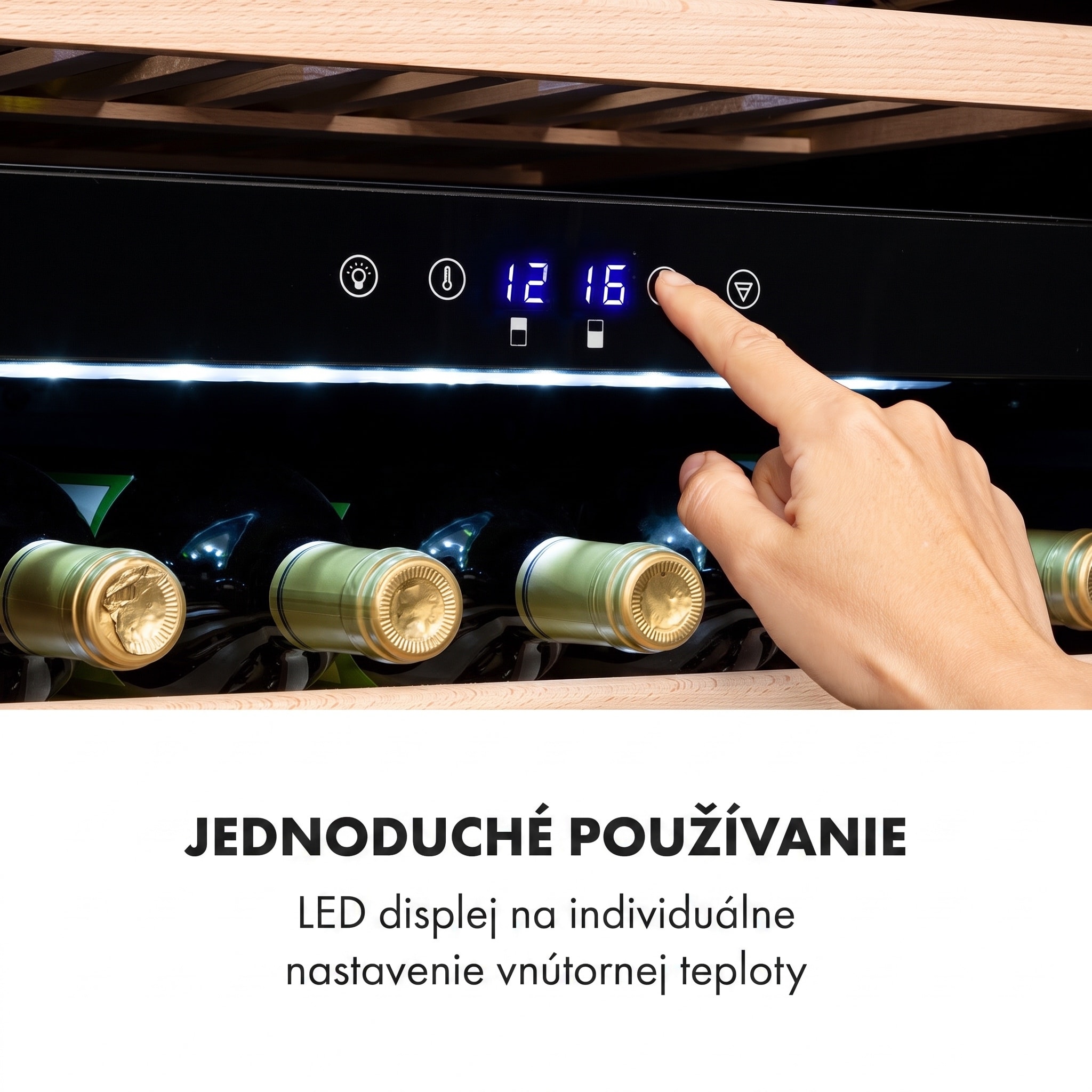 Klarstein Vinsider 41D Built-In Duo, vstavaná vinotéka, Quartz Edition – Obrázok 3