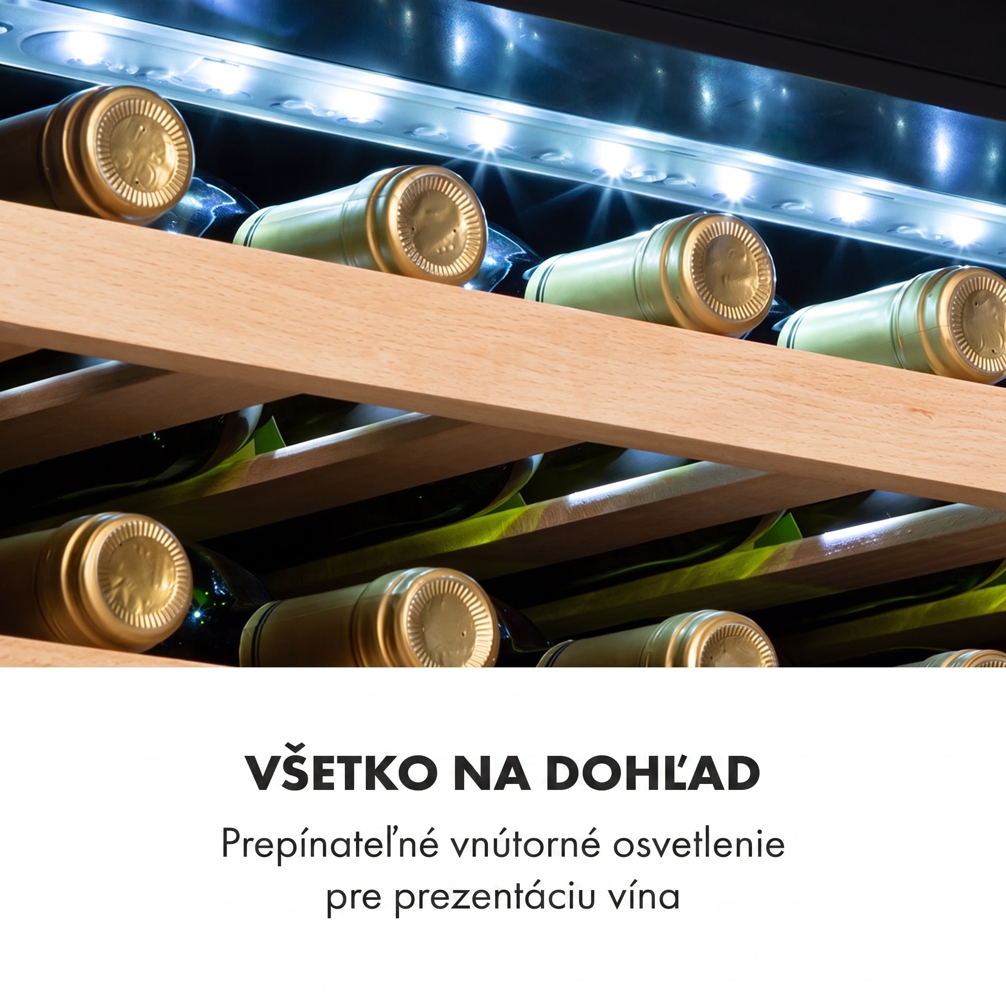 Klarstein Vinsider 41D Built-In Duo, vstavaná vinotéka, Quartz Edition – Obrázok 4