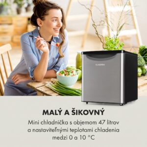 Klarstein Yummy, chladnička s mraziacim priestorom, 45 l, 42 dB