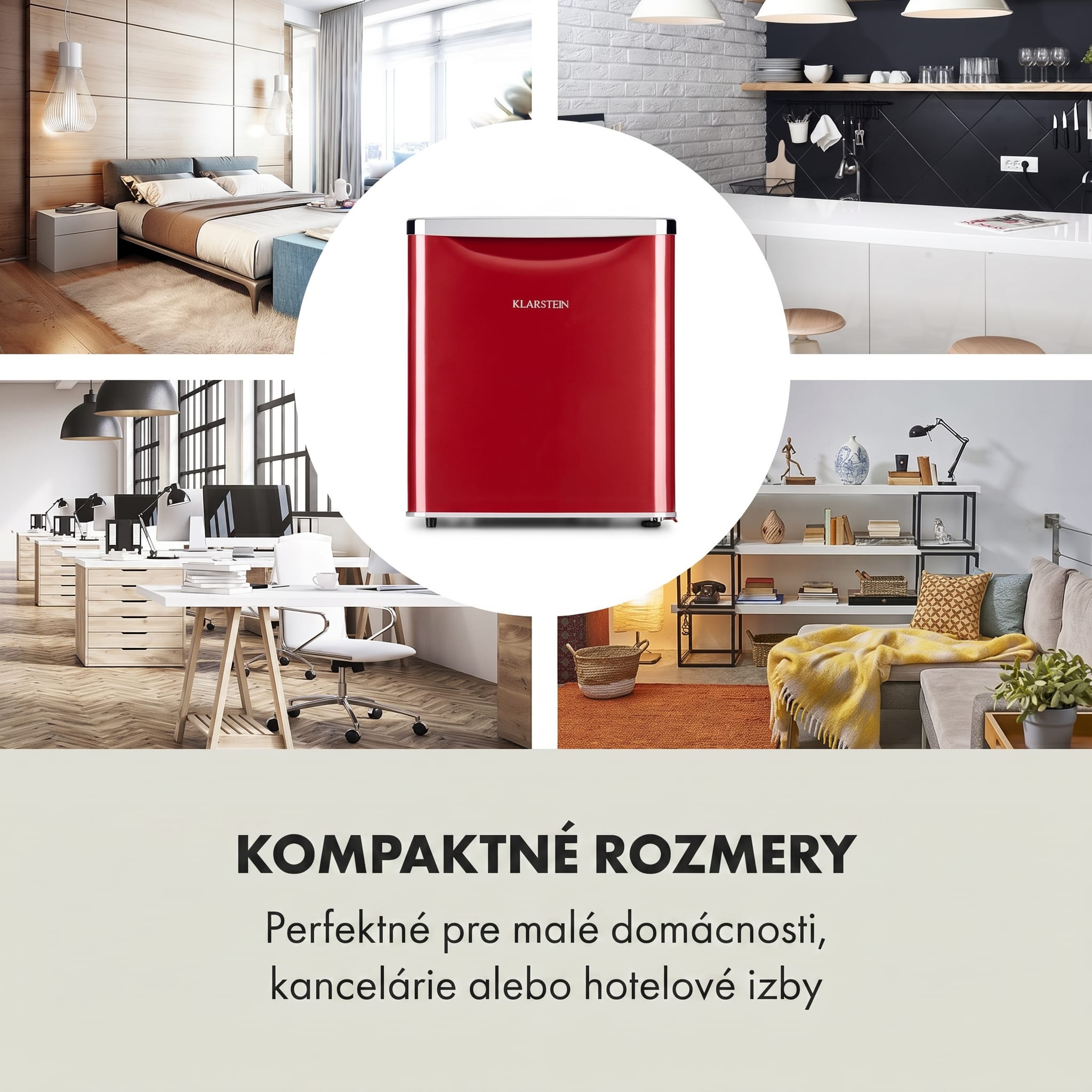 Klarstein Yummy, chladnička s mraziacim priestorom, 45 l, 42 dB – Obrázok 3