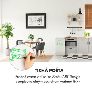 Klarstein Spitzbergen Uni, chladnička, 91 l, mraziaci priečinok 10 l, energet. trieda F, biela