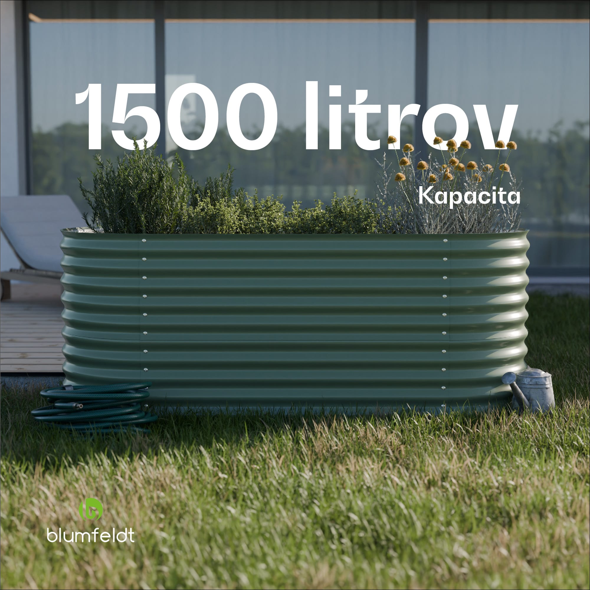 Blumfeldt High Grow, vyvýšený záhon, 200 x 80 x 100 cm, z vlnitého oceľového plechu, jednoduchá montáž, odolný voči hrdzi a mrazu – Obrázok 4