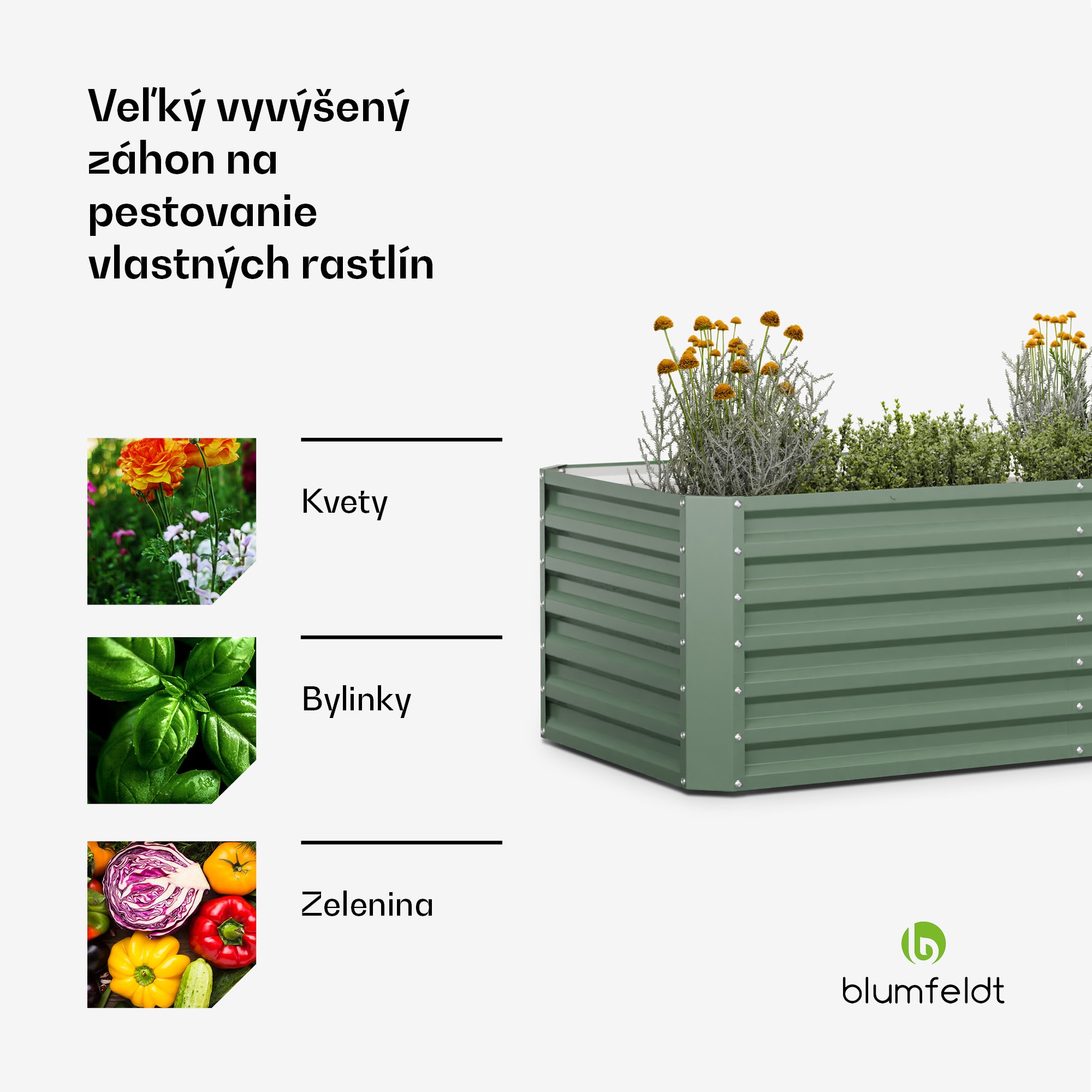 Blumfeldt High Grow Straight vyvýšený záhon 180x60x90 cm oceľový profil jednoduchá montáž odolný proti hrdzi a mrazu – Obrázok 3