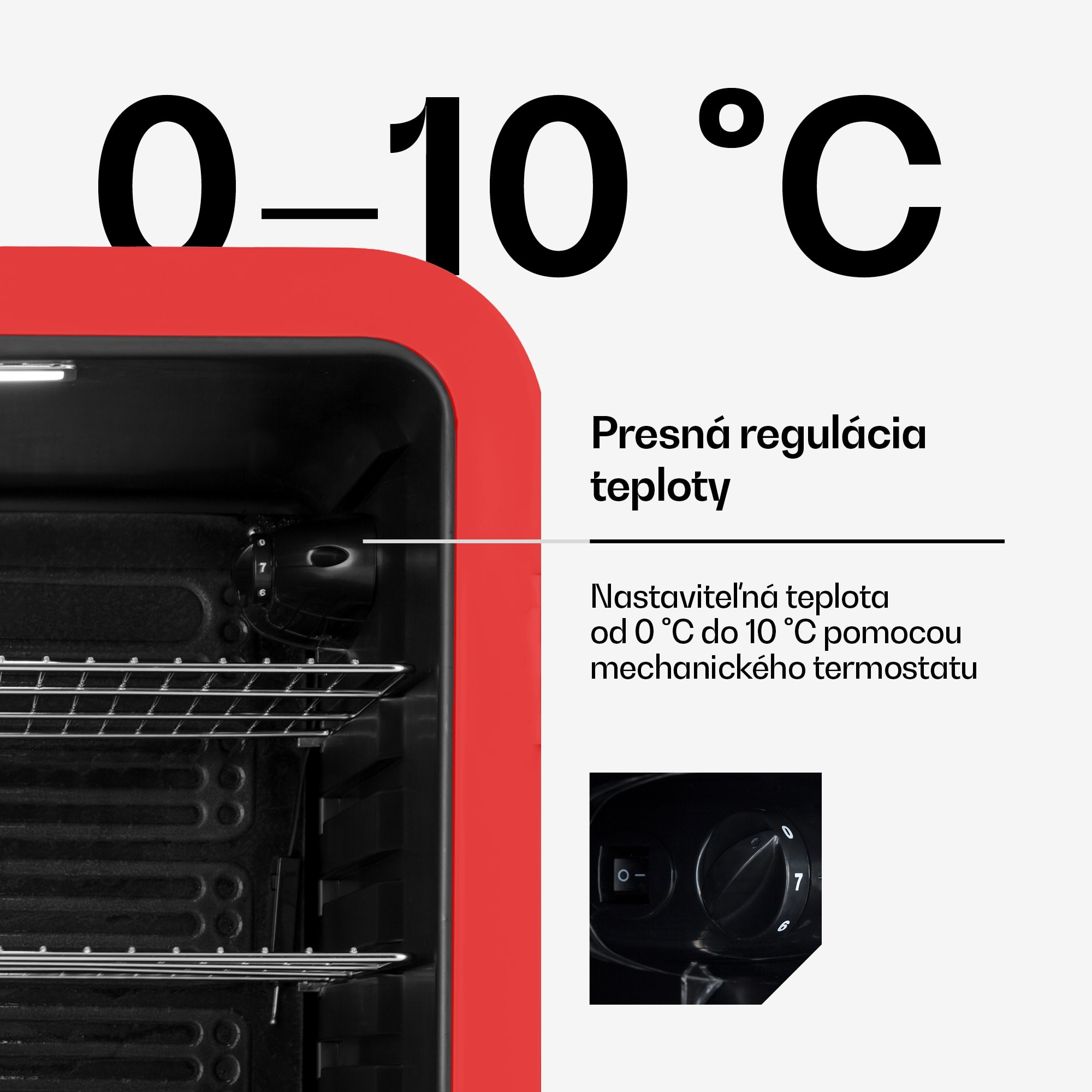 Klarstein PopLife, chladnička na nápoje, chladnička, 115 l, 0-10°C, retro dizajn – Obrázok 3