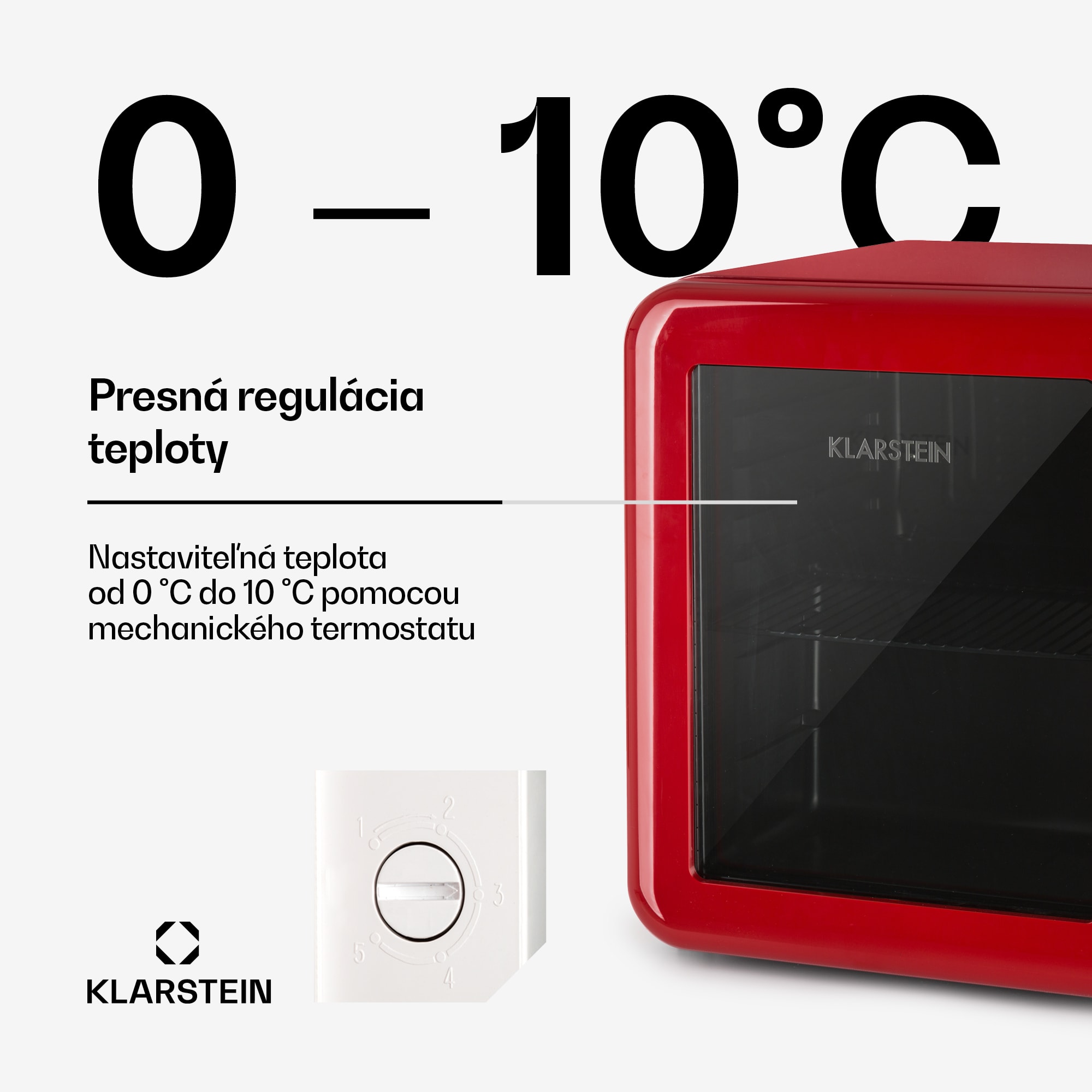 Klarstein PopLife 48, chladnička na nápoje, 0-10°C, retro dizajn – Obrázok 3