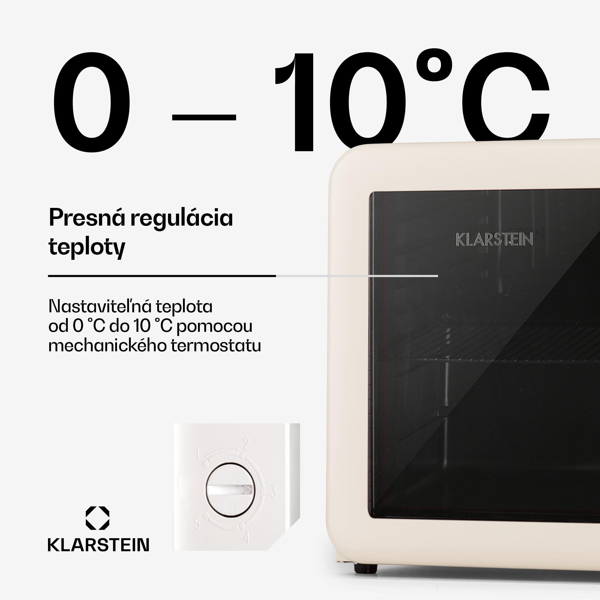 Klarstein PopLife 48, chladnička na nápoje, chladnička, 48 l, 0-10°C, retro dizajn – Obrázok 3