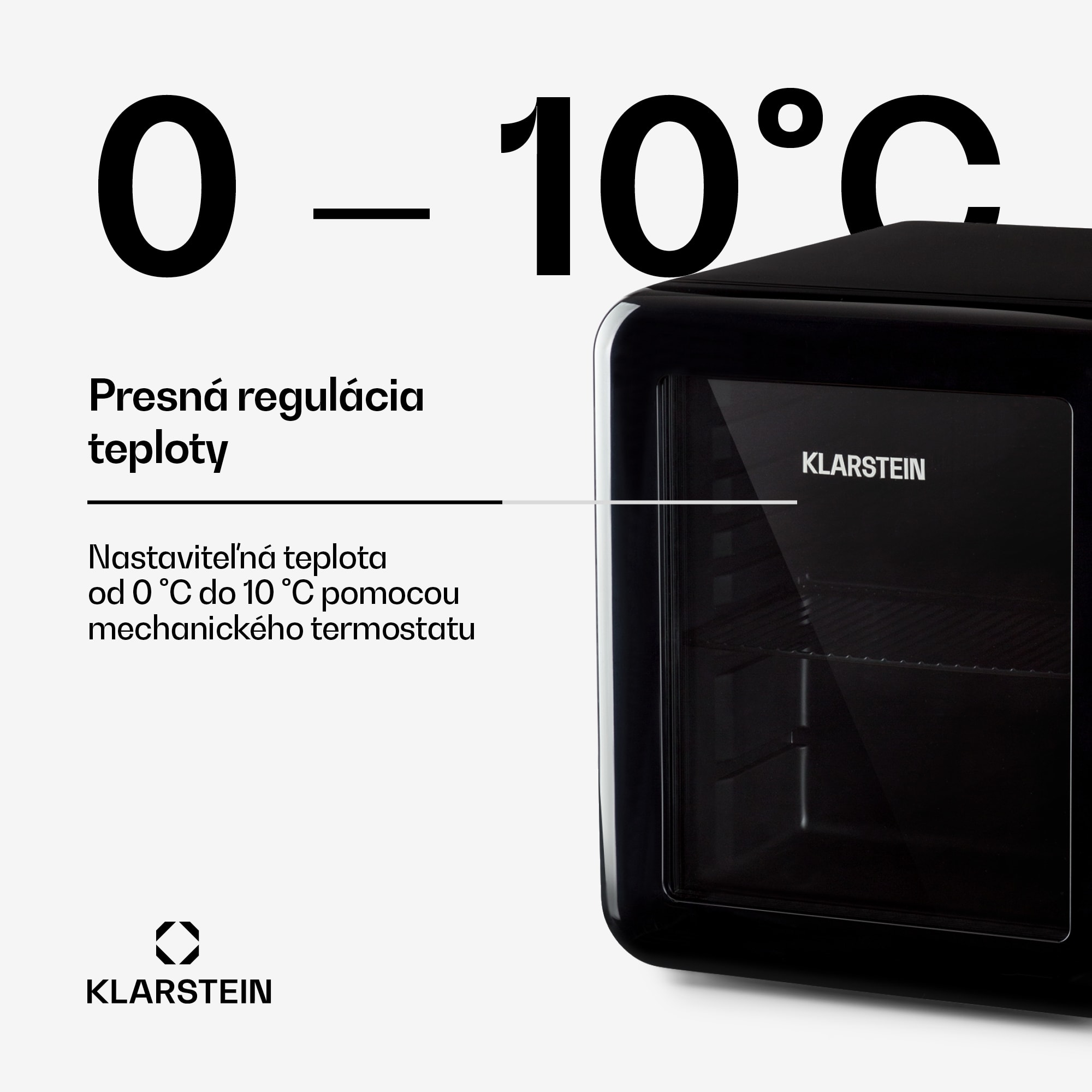 Klarstein PopLife, chladnička na nápoje, chladnička, 0-10°C, retro dizajn – Obrázok 3