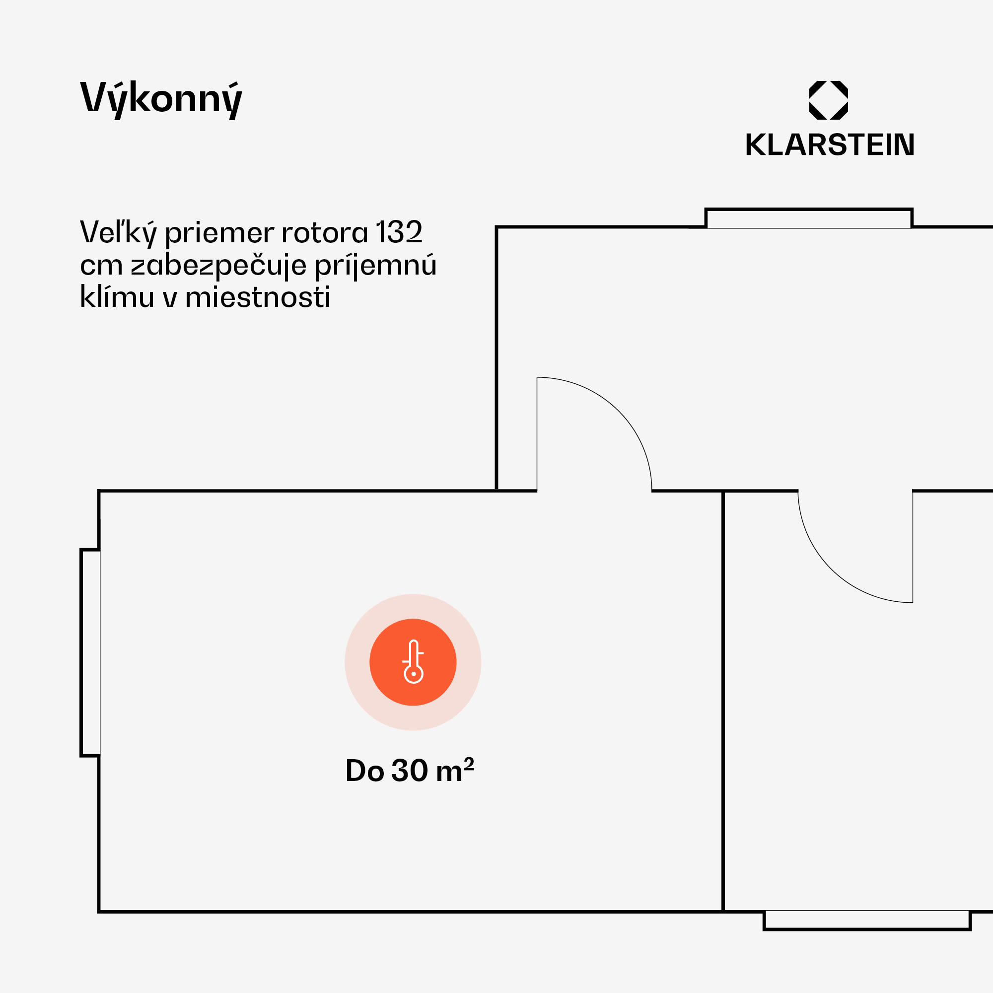 Klarstein Santa Elena 52", Ø 132 cm stropný ventilátor, 9 060 m³/h, lopatky z pravého dreva, 6 nastavení rýchlosti, diaľkové ovládanie – Obrázok 2