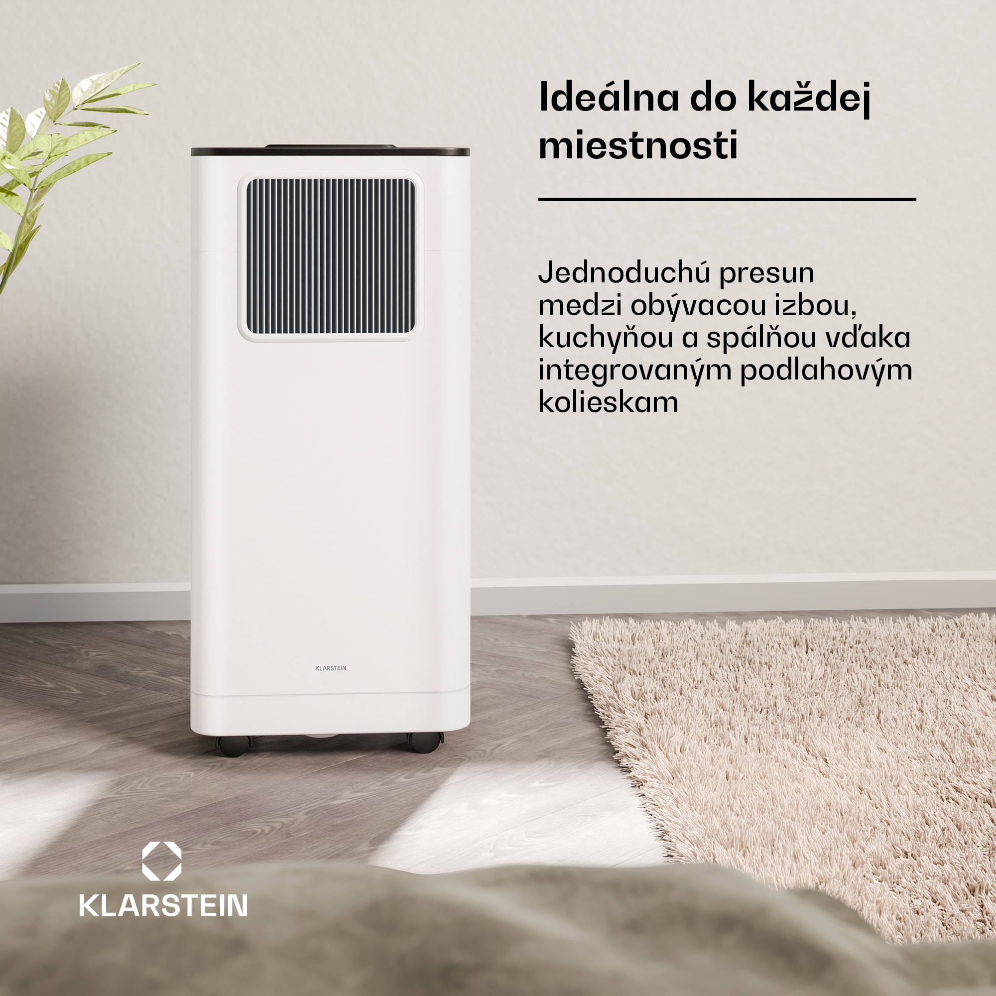 Klarstein Breeze Box 7K Smart PAC klimatizácia, režim 3 v 1, Inteigentné ovládanie, do 25 m², 24-hodinový časovač, mobilná