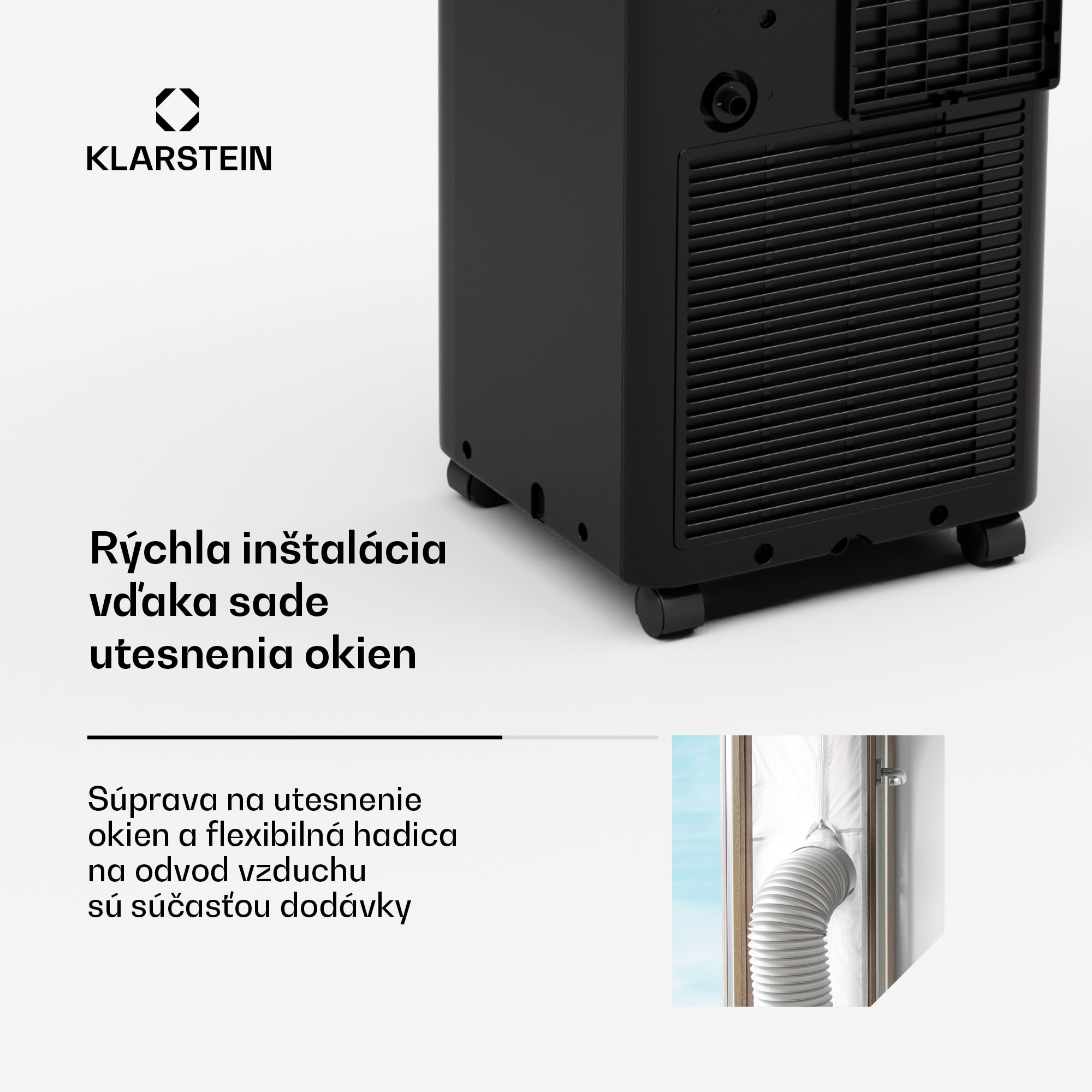 Klarstein Aero Ring 7K klimatizácia 7 000 BTU mobilná a smart pre max. 25 m² so hlasovým ovládaním – Obrázok 4