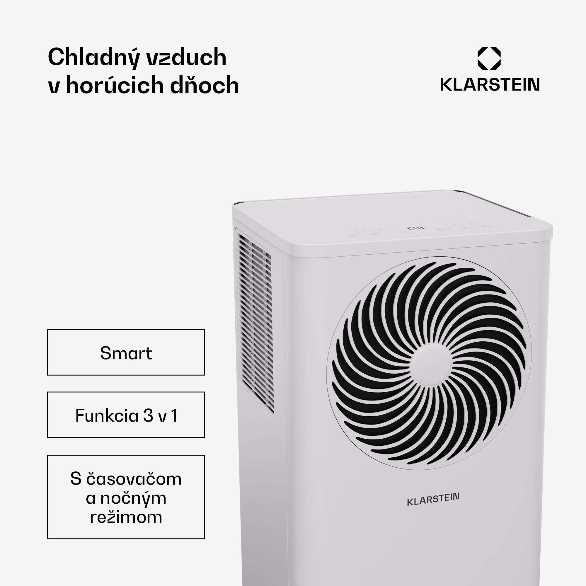 Klarstein Aero Ring 9K klimatizačné zariadenie 9 000 BTU mobilné a inteligentné pre max. 31 m² so hlasovým ovládaním