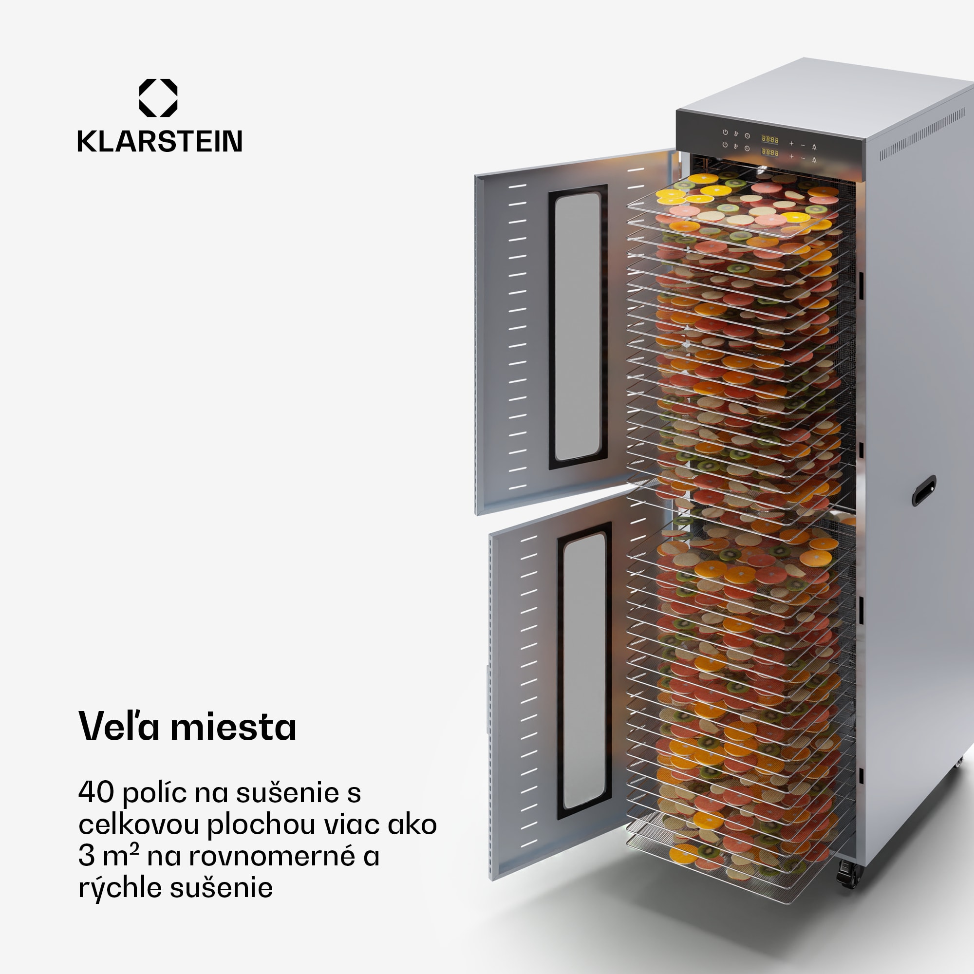 Klarstein Master Jerky 600, sušička, výkon 4 000 W, s dvoma komorami, teplotný rozsah 30 - 90 °C – Obrázok 2