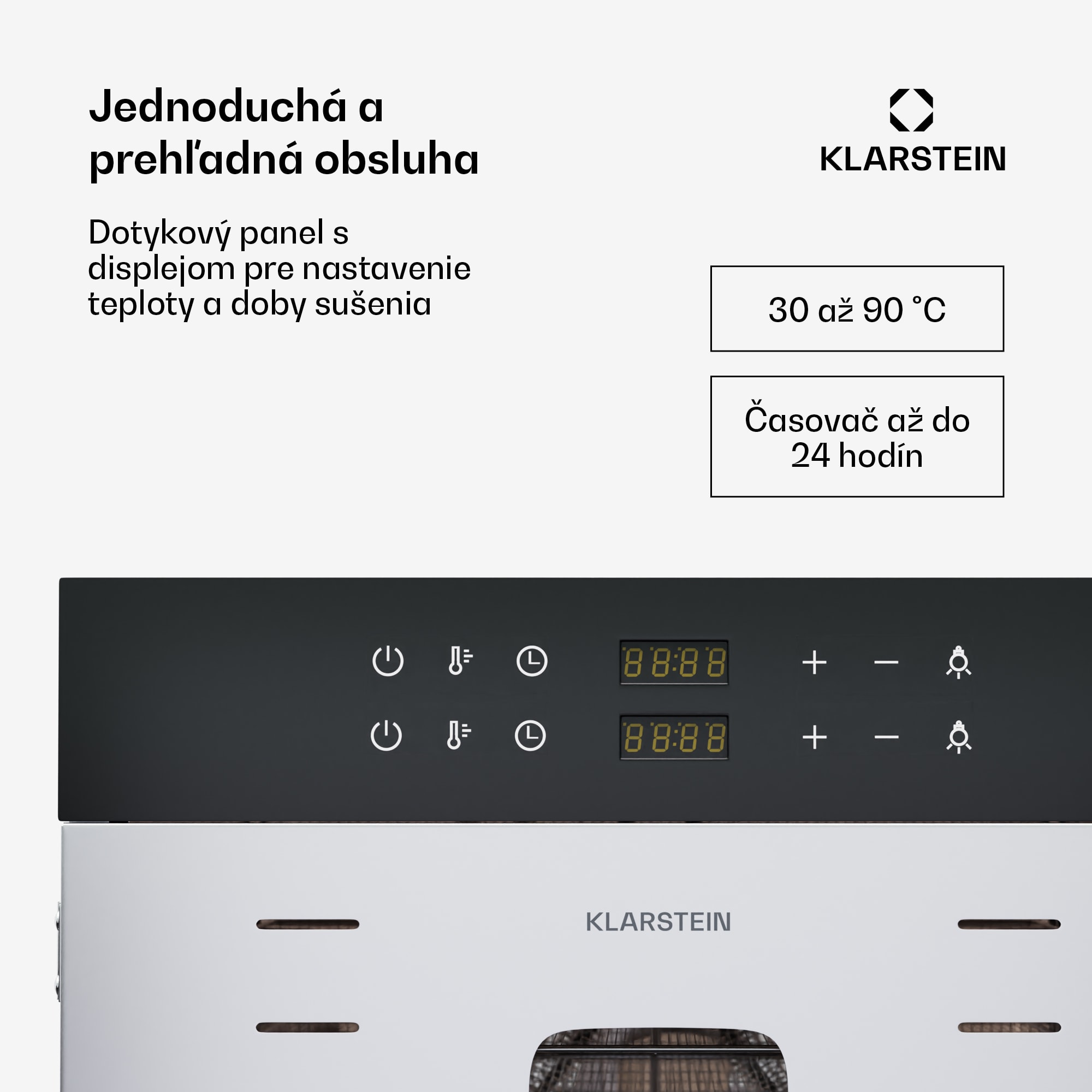 Klarstein Master Jerky 600, sušička, výkon 4 000 W, s dvoma komorami, teplotný rozsah 30 - 90 °C – Obrázok 3