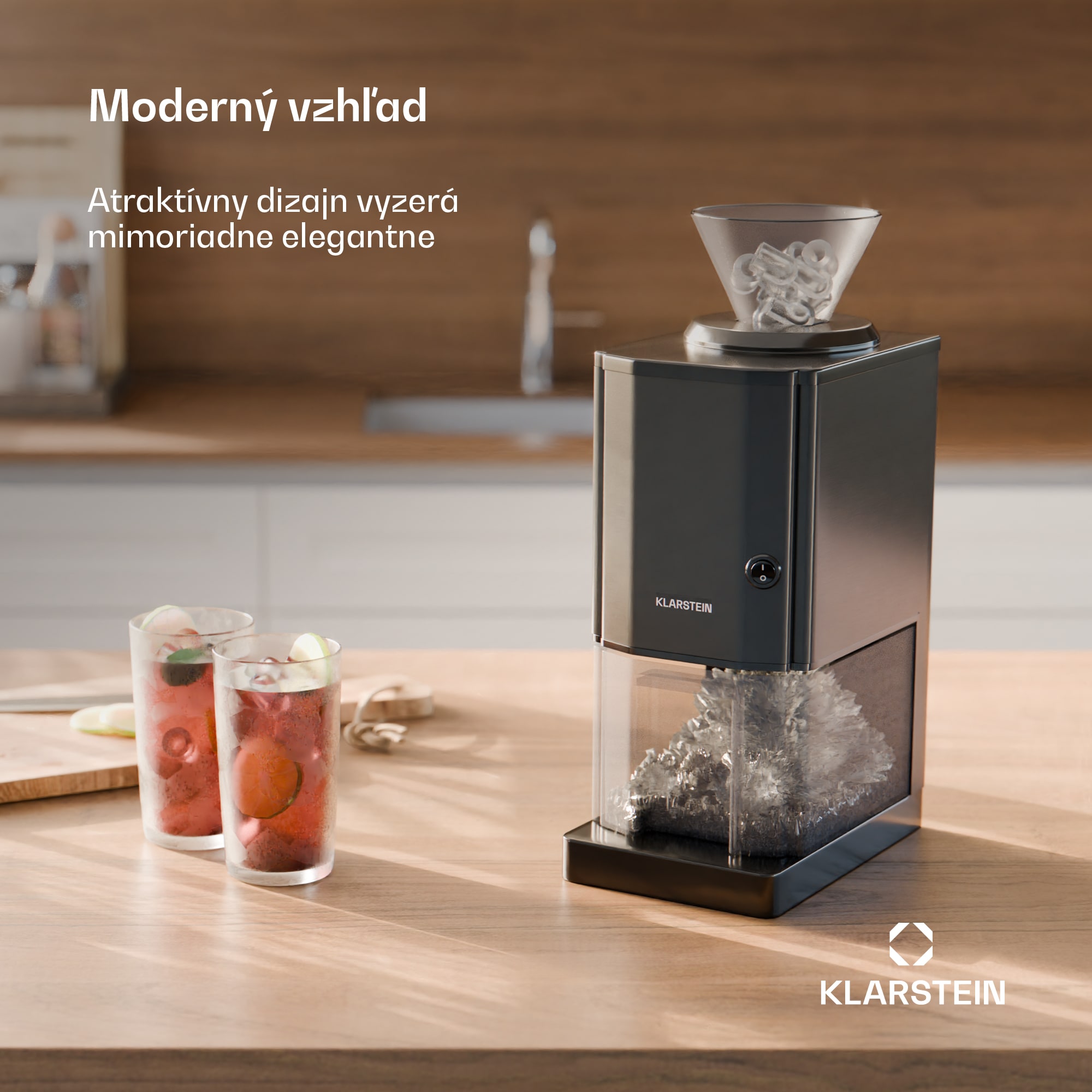 Klarstein Icebreaker drvič ľadu 12 kg/h, nádrž na ľad 3,5 l – Obrázok 4