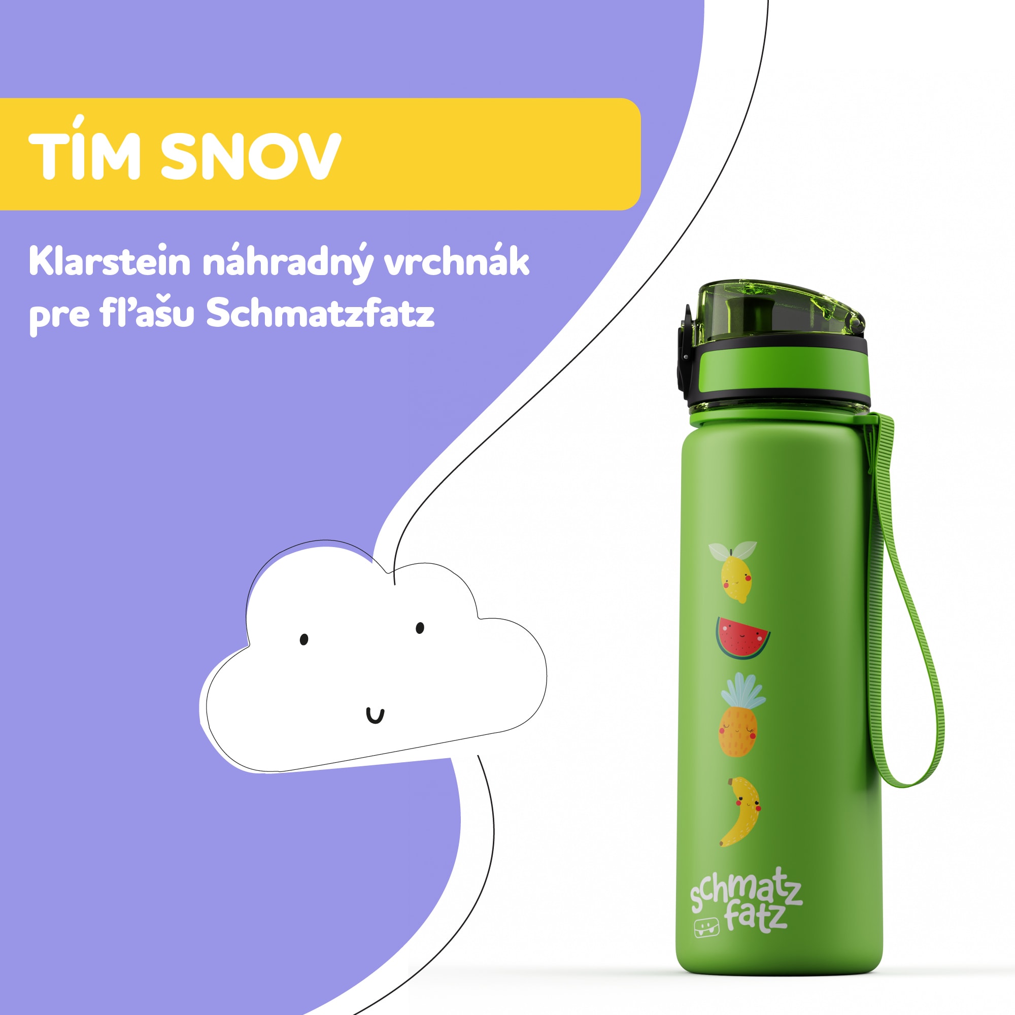 Klarstein Schmatzfatz náhradný vrchnák s tlačidlom pre 500 ml fľašu