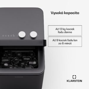 Klarstein IceCraft zmrzlinovač | 2 režimy | 1,3 l studenej vody | automatické čistenie | 12 kg/24 h