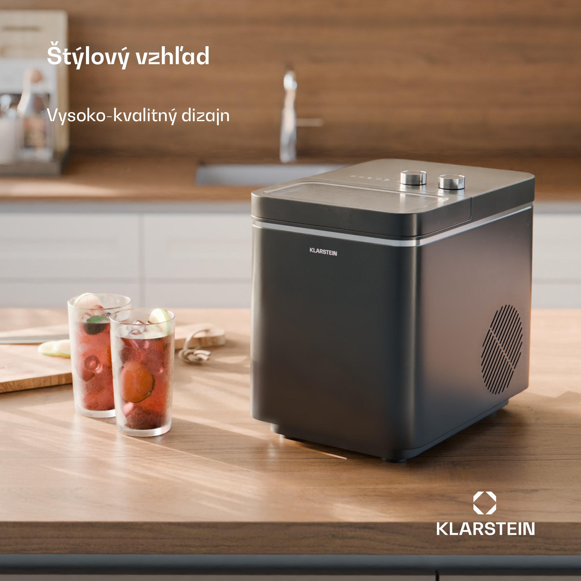 Klarstein IceCraft zmrzlinovač | 2 režimy | 1,3 l studenej vody | automatické čistenie | 12 kg/24 h – Obrázok 2