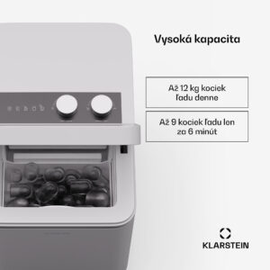 Klarstein IceCraft zmrzlinovač | 2 režimy | 1,3 l studenej vody | automatické čistenie | 12 kg/24 h