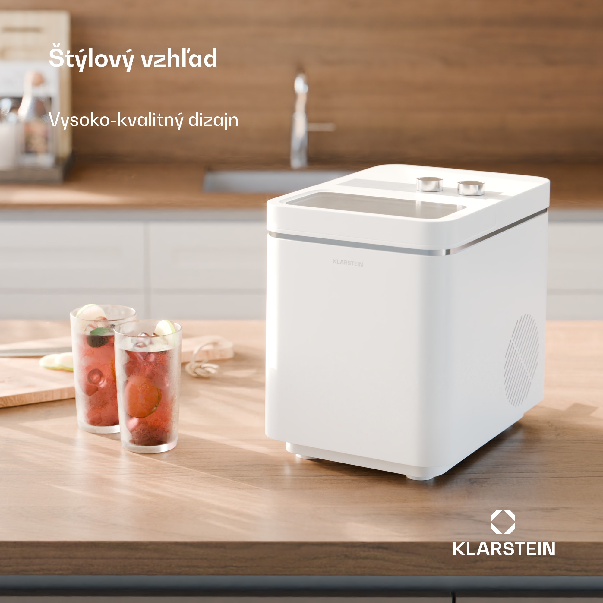 Klarstein IceCraft zmrzlinovač | 2 režimy | 1,3 l studenej vody | automatické čistenie | 12 kg/24 h – Obrázok 2