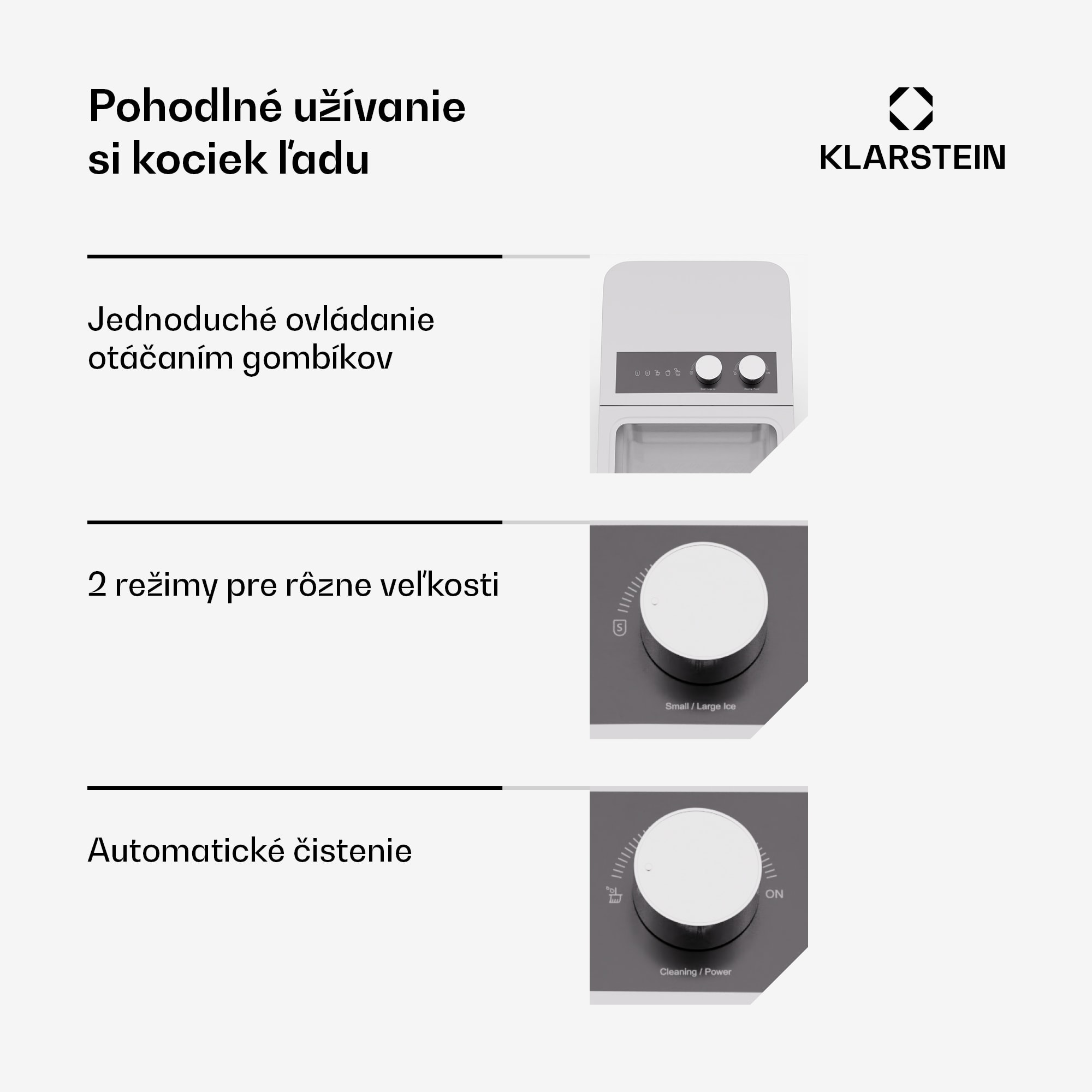 Klarstein IceCraft zmrzlinovač | 2 režimy | 1,3 l studenej vody | automatické čistenie | 12 kg/24 h – Obrázok 3